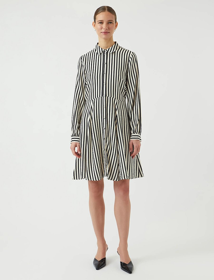 YAS - YASKAYA LS SHIRT DRESS S. NOOS - skjortekjoler - birch - 4