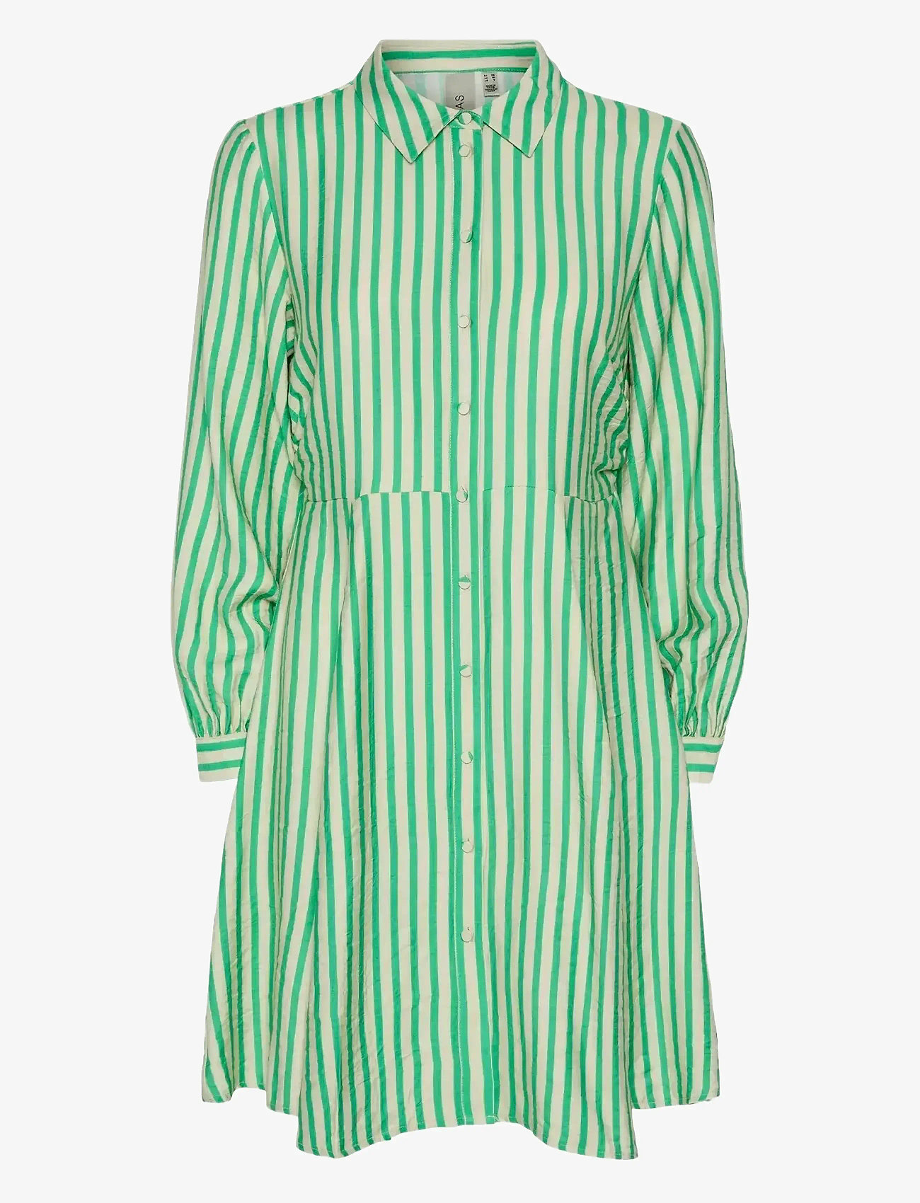 YAS - YASKAYA LS SHIRT DRESS S. NOOS - särkkleidid - sandshell - 0