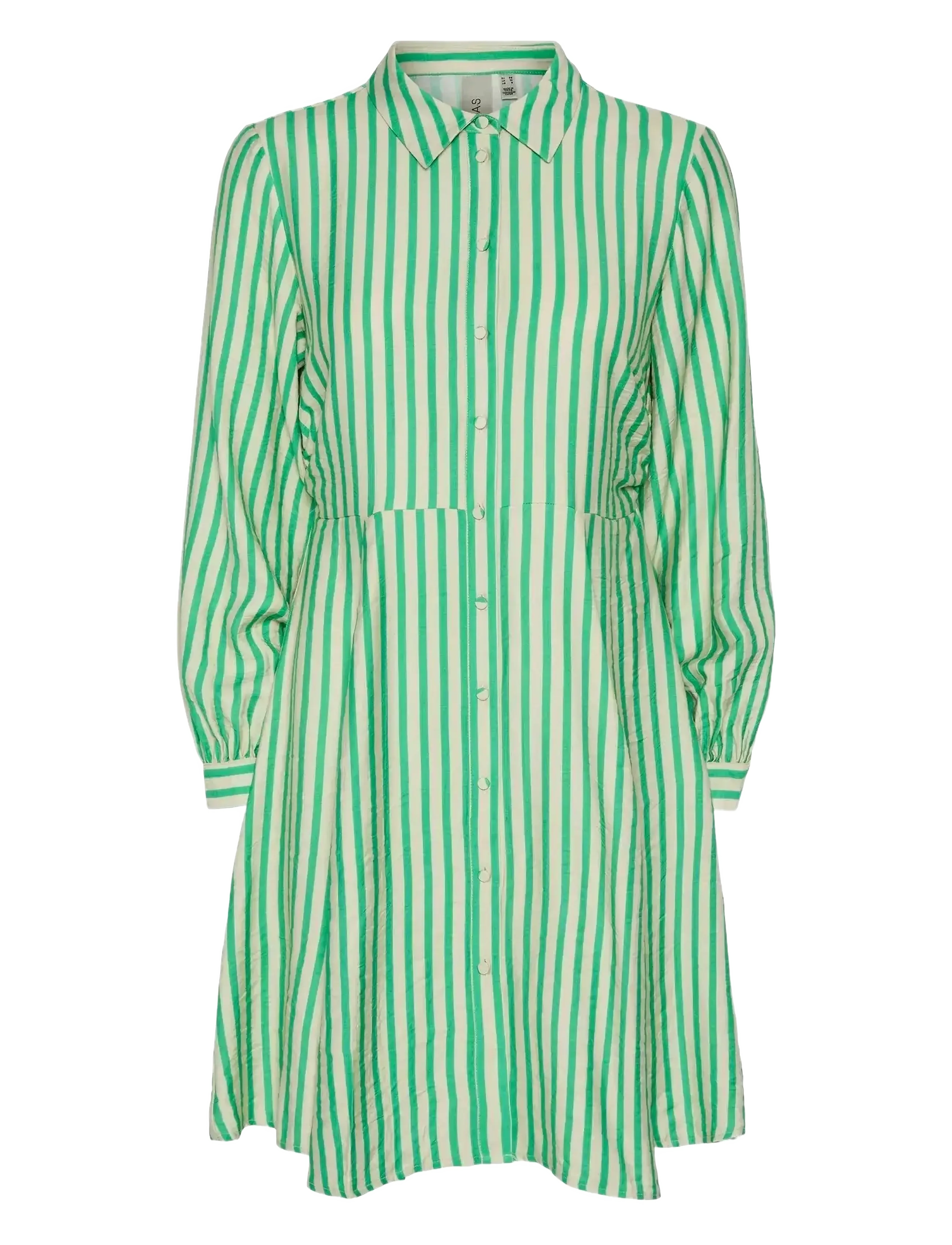 YAS YASKAYA LS SHIRT DRESS S. NOOS - Kampagne - SANDSHELL / green