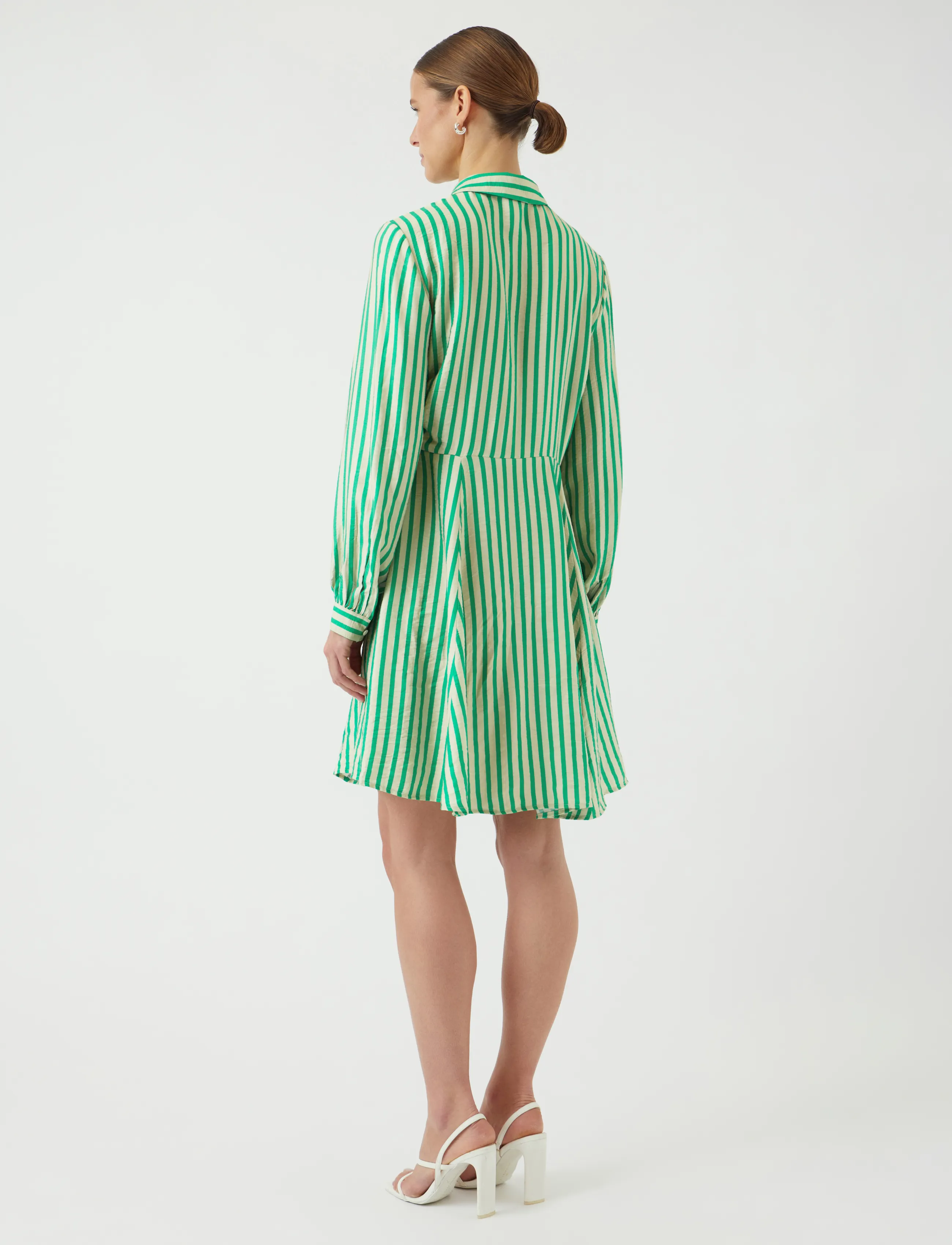 YAS - YASKAYA LS SHIRT DRESS S. NOOS - skjortekjoler - sandshell - 3