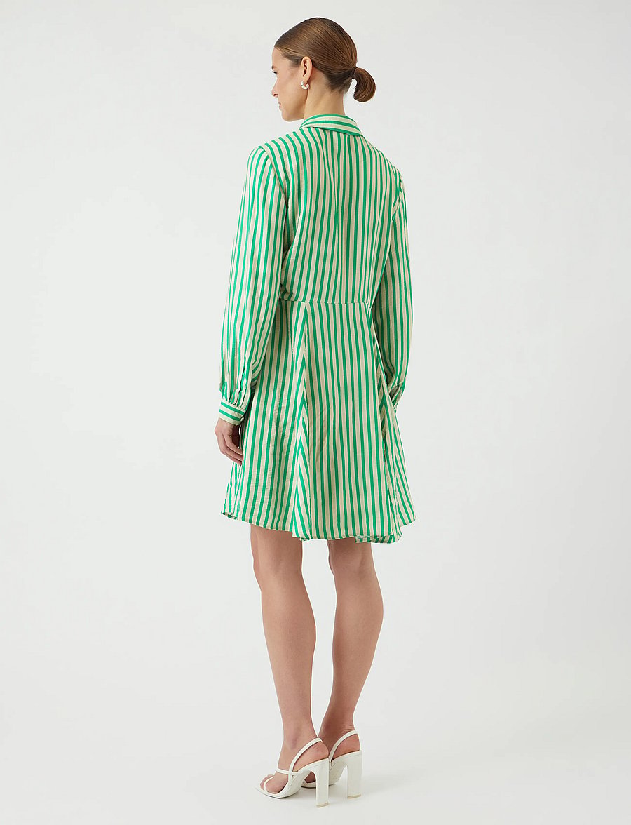 YAS - YASKAYA LS SHIRT DRESS S. NOOS - skjortekjoler - sandshell - 3