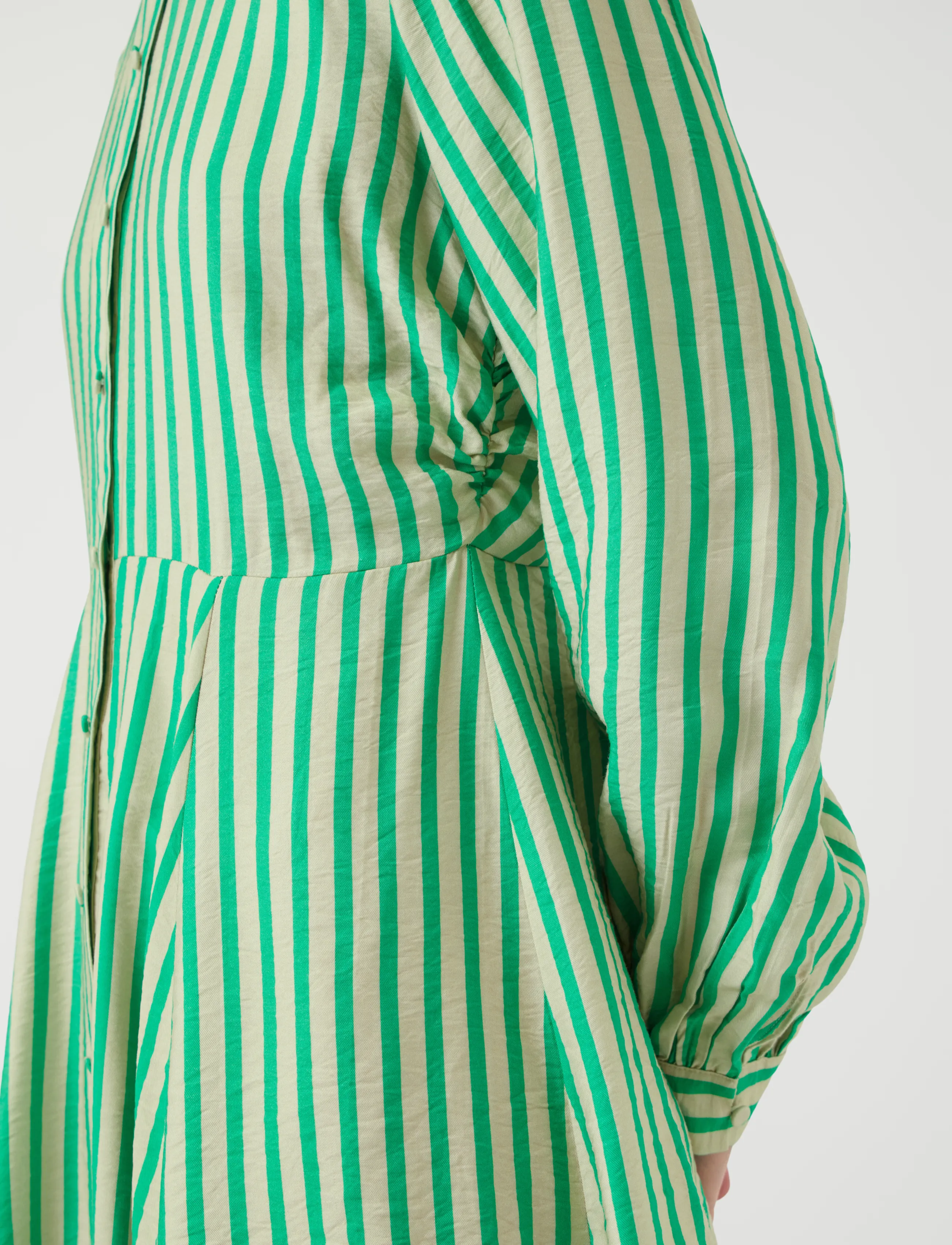 YAS - YASKAYA LS SHIRT DRESS S. NOOS - skjortekjoler - sandshell - 5