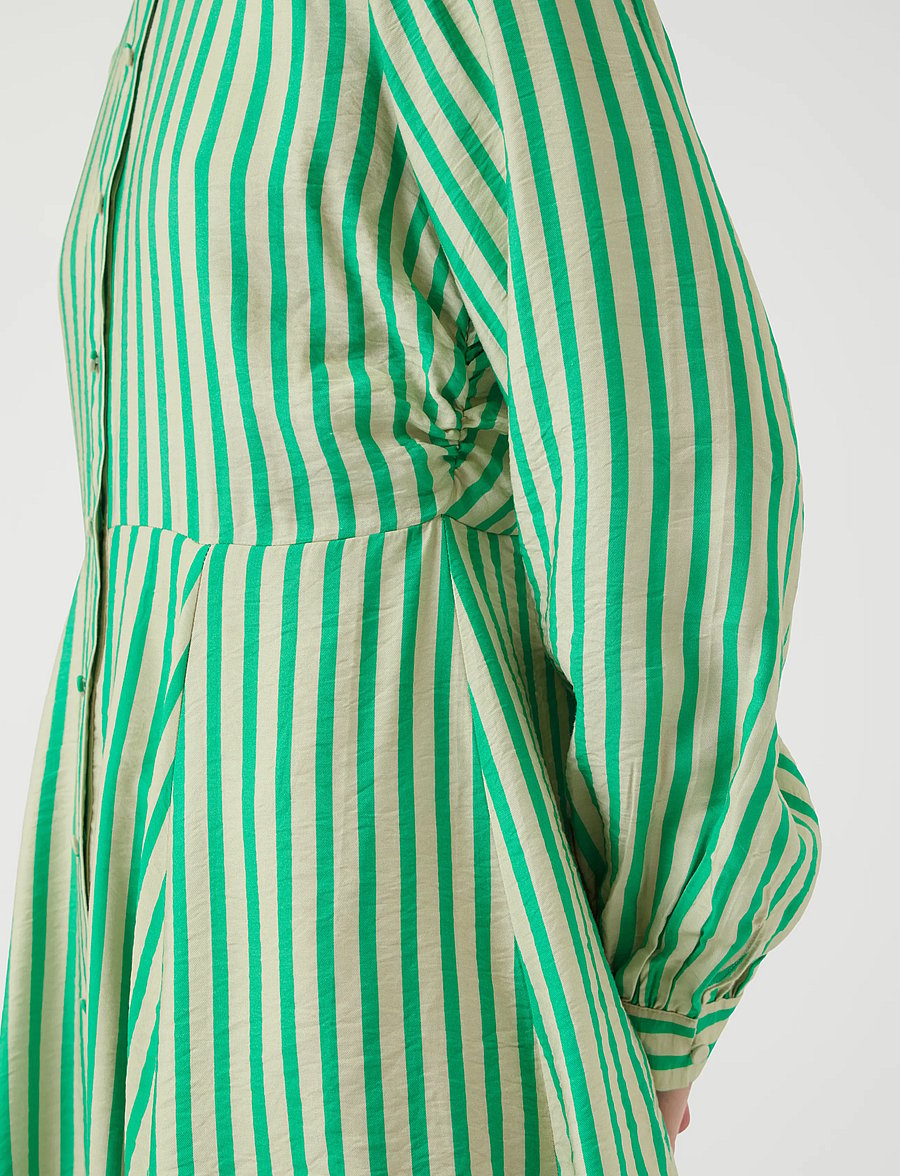 YAS - YASKAYA LS SHIRT DRESS S. NOOS - skjortekjoler - sandshell - 5