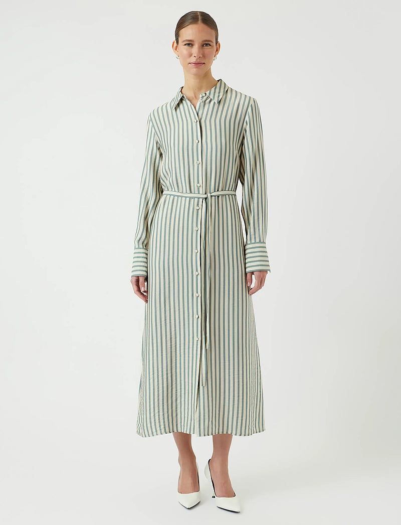 YAS - YASKAYA LS LONG SHIRT DRESS S. NOOS - hemdkleider - birch - 0