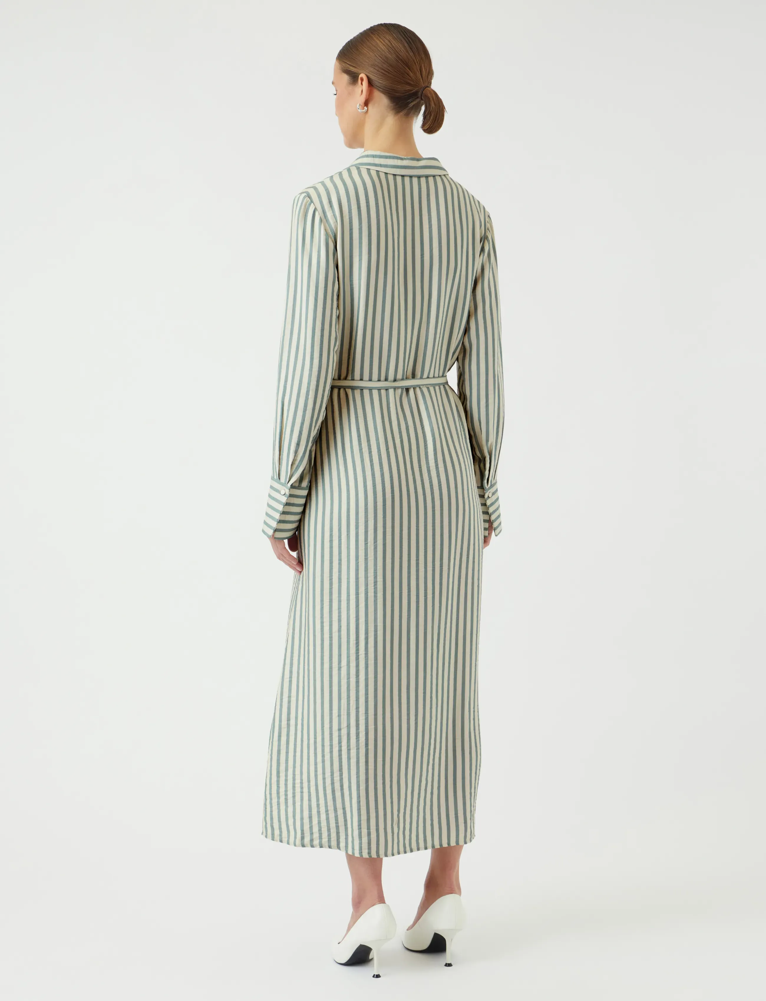YAS - YASKAYA LS LONG SHIRT DRESS S. NOOS - robes chemises - birch - 3