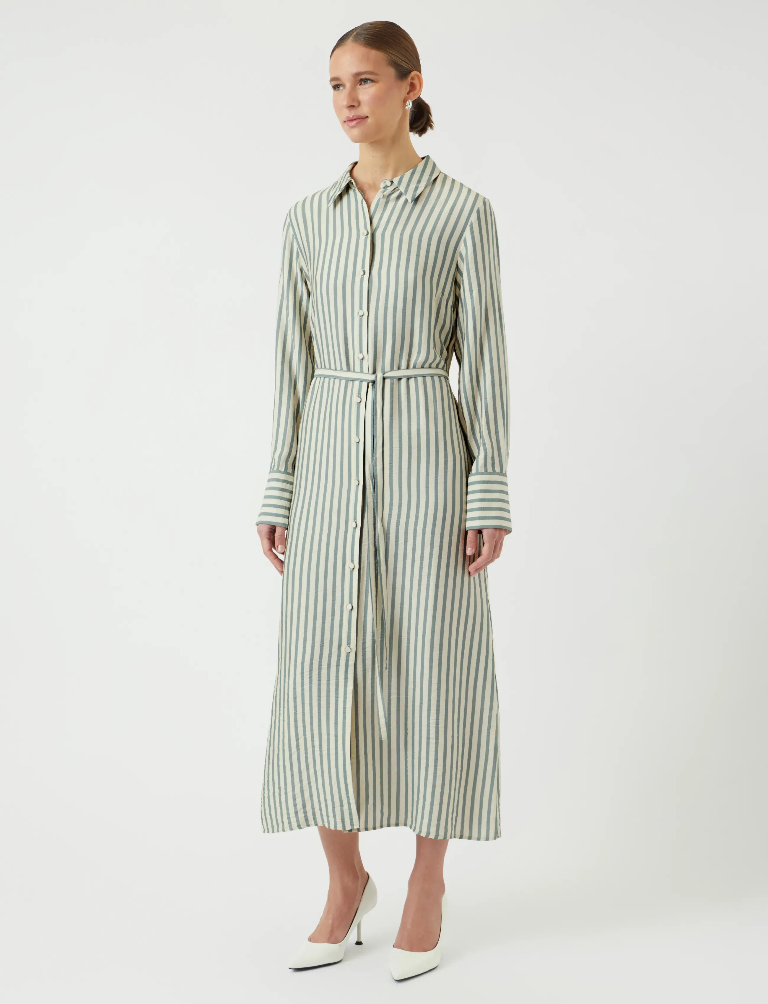 YAS - YASKAYA LS LONG SHIRT DRESS S. NOOS - robes chemises - birch - 4