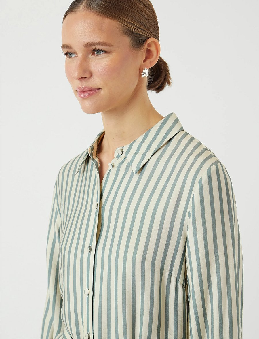 YAS - YASKAYA LS LONG SHIRT DRESS S. NOOS - robes chemises - birch - 5