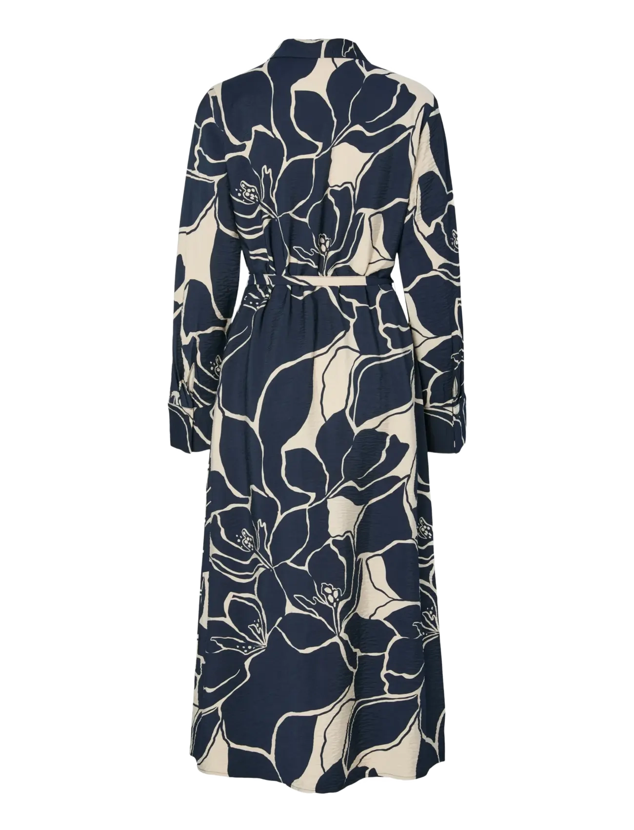 YAS - YASKAYA LS LONG SHIRT DRESS S. NOOS - skjortklänningar - navy blazer - 1