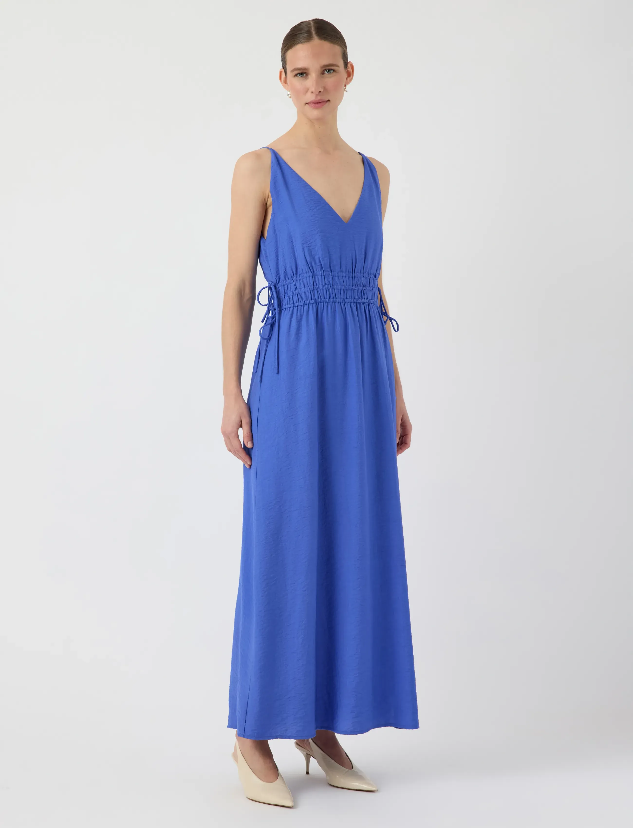 YAS YASDAZLY SL ANKLE DRESS S. - Midi Dresses - DAZZLING BLUE / blue