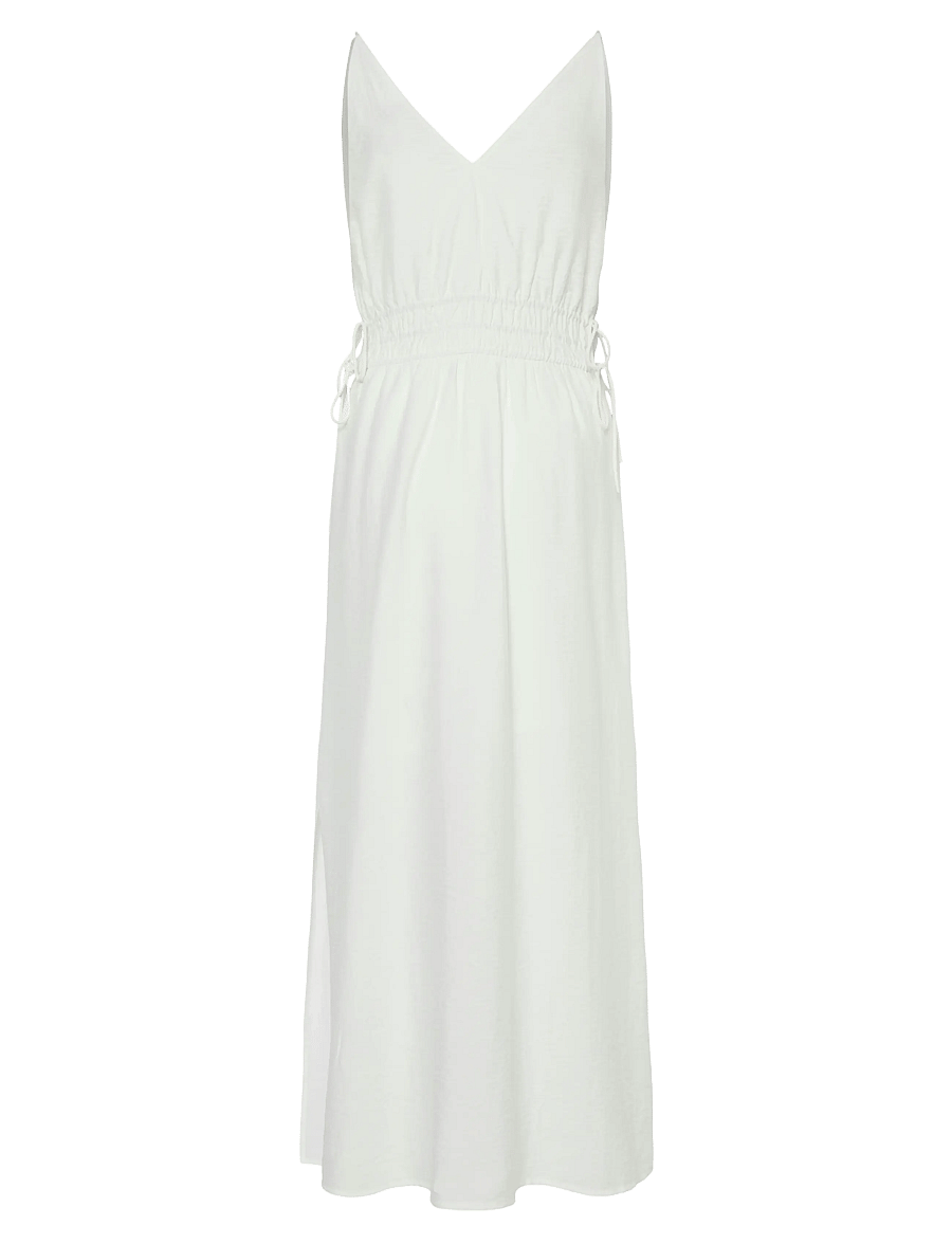 YAS - YASDAZLY SL ANKLE DRESS S. - konfirmationstøj - star white - 2