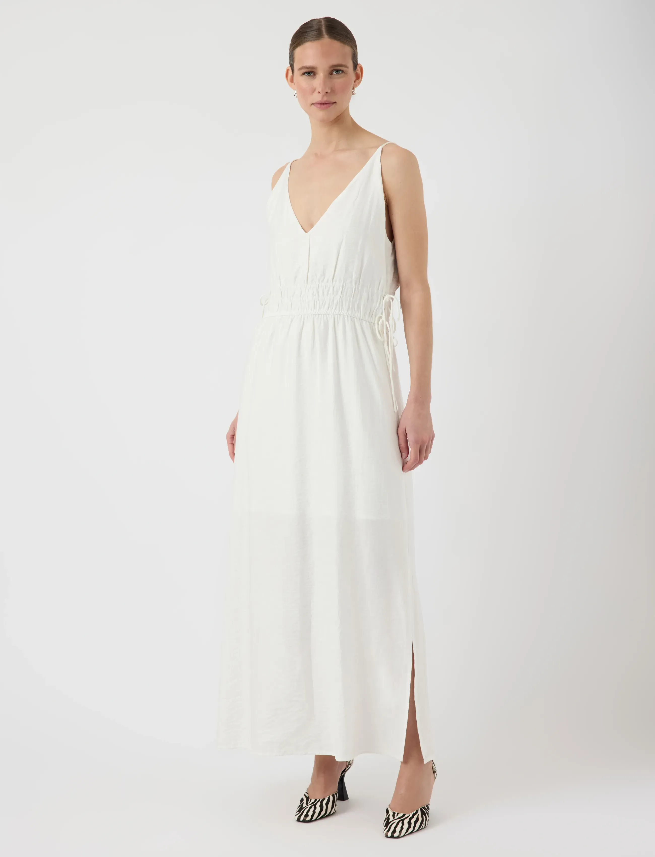 YAS YASDAZLY SL ANKLE DRESS S. - Angebote - STAR WHITE / white