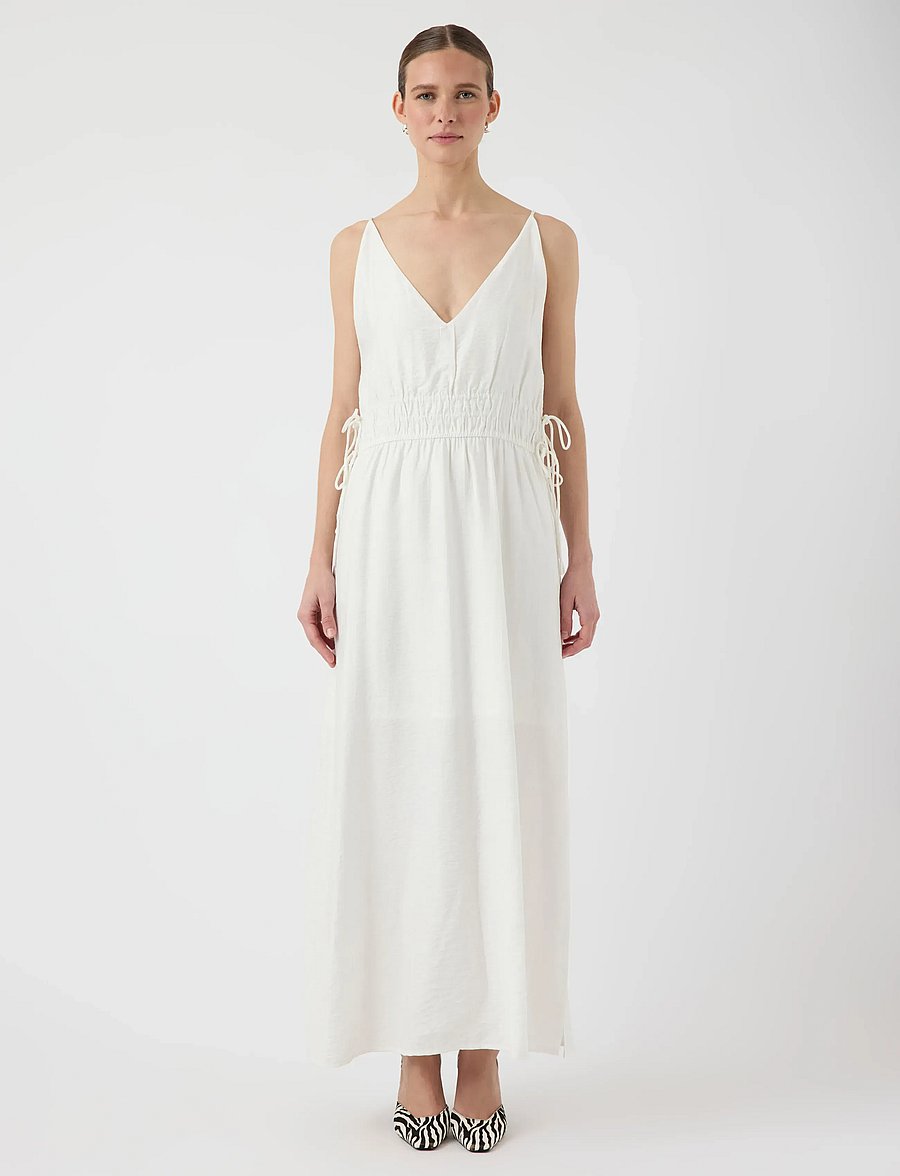 YAS - YASDAZLY SL ANKLE DRESS S. - konfirmationstøj - star white - 4