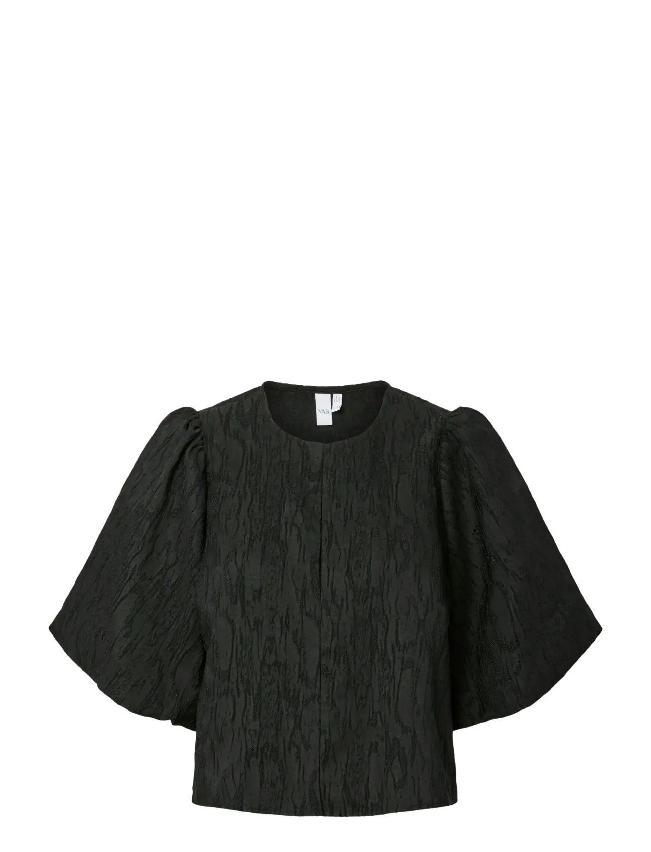YAS YASMINU 2/4 SHORT TOP S. NOOS - Bluser - BLACK / black