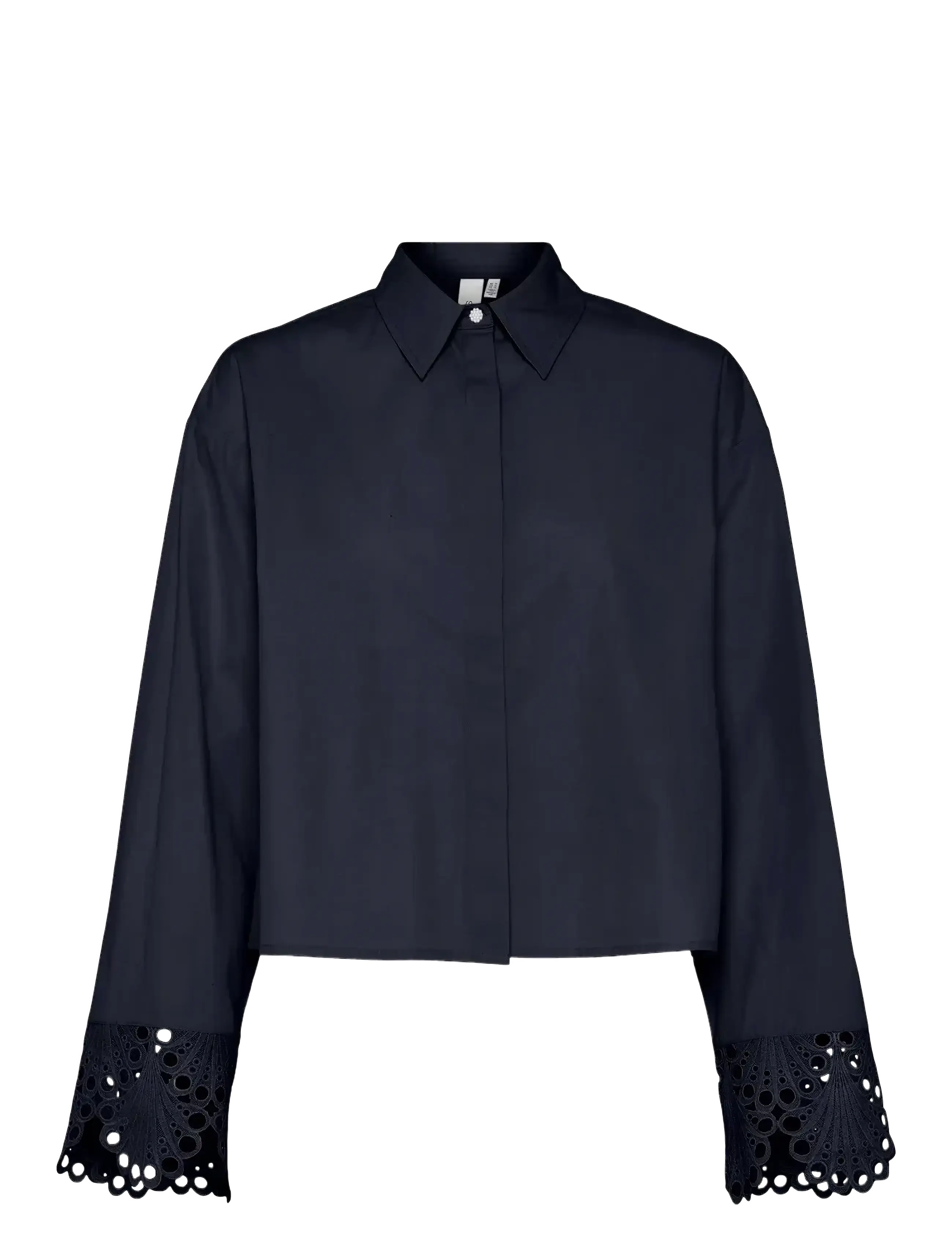 YAS YASTRINITY LS SHORT SHIRT S. - Transitional Layering - NAVY BLAZER / navy