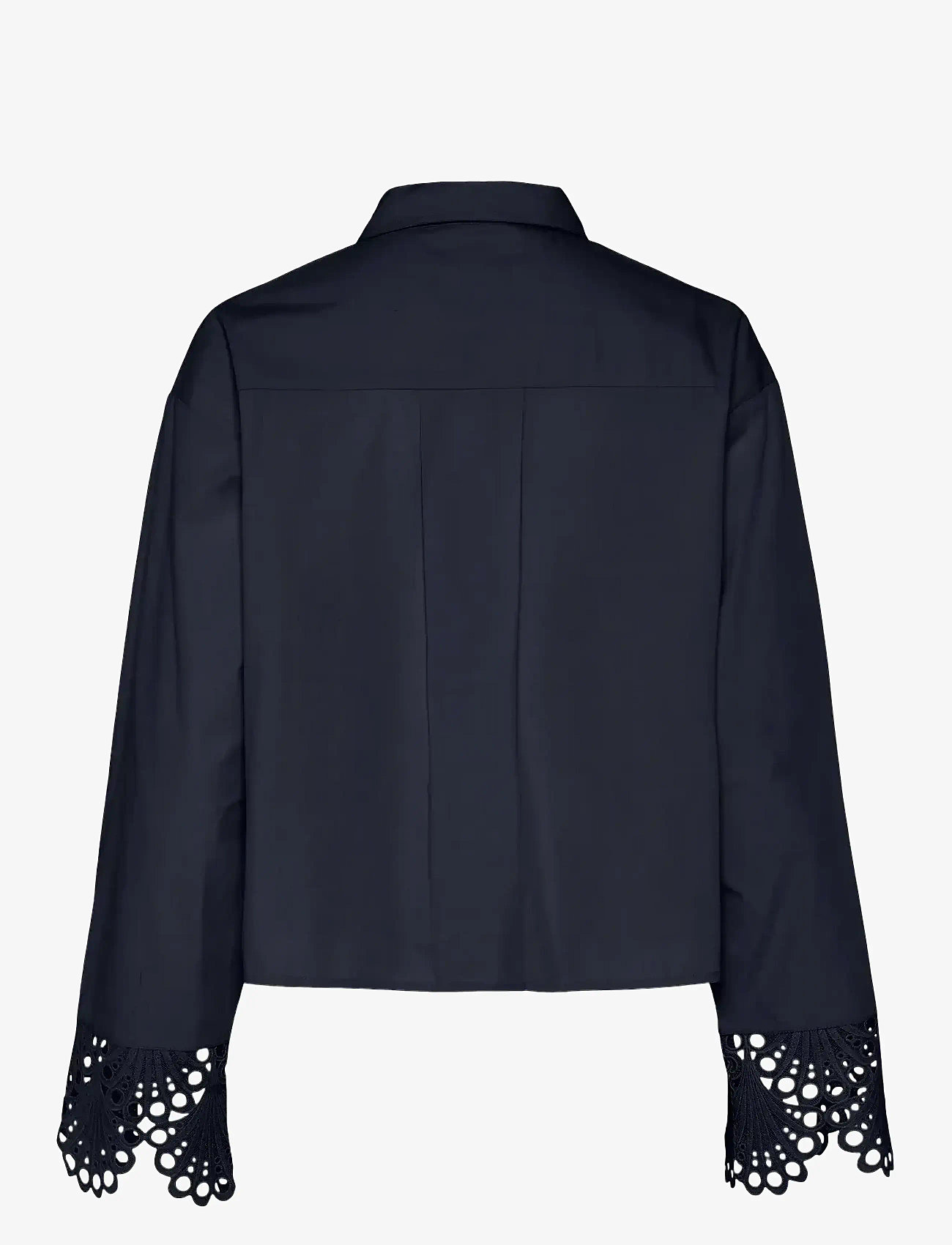 YAS - YASTRINITY LS SHORT SHIRT S. - pitkähihaiset kauluspaidat - navy blazer - 1