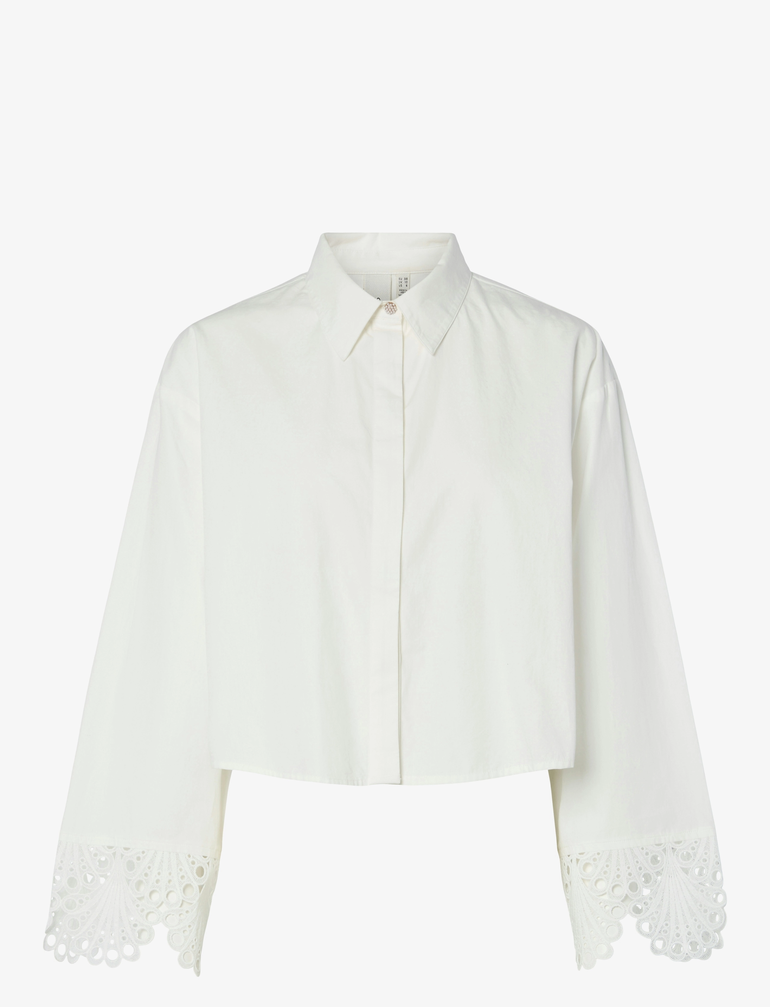 YAS YASTRINITY LS SHORT SHIRT S. - Kleidung - STAR WHITE / white