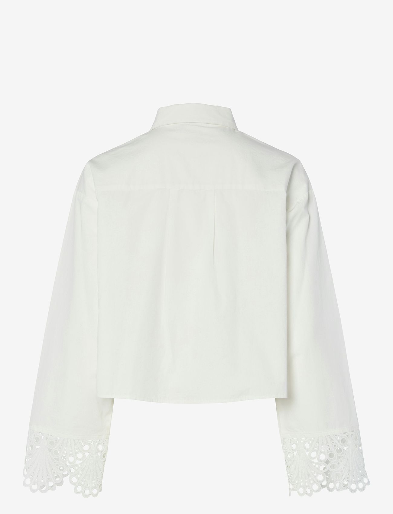 YAS - YASTRINITY LS SHORT SHIRT S. - langärmlige hemden - star white - 2