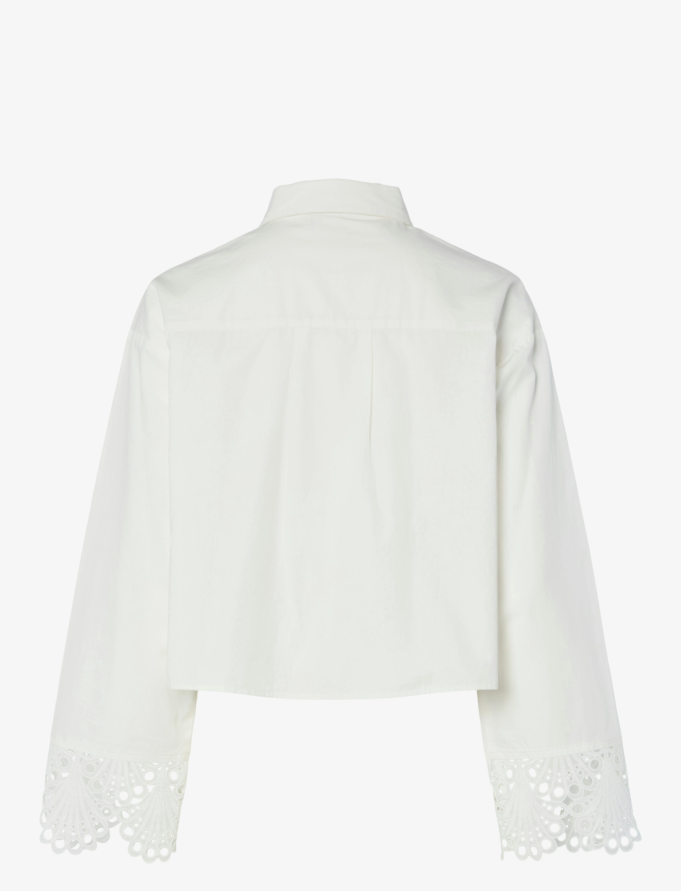 YAS - YASTRINITY LS SHORT SHIRT S. - långärmade skjortor - star white - 2