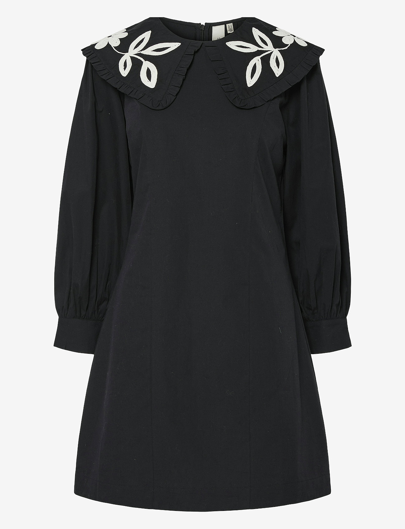 YAS - YASBOHEMA 7/8 DRESS - D2D - skjortklänningar - black - 1