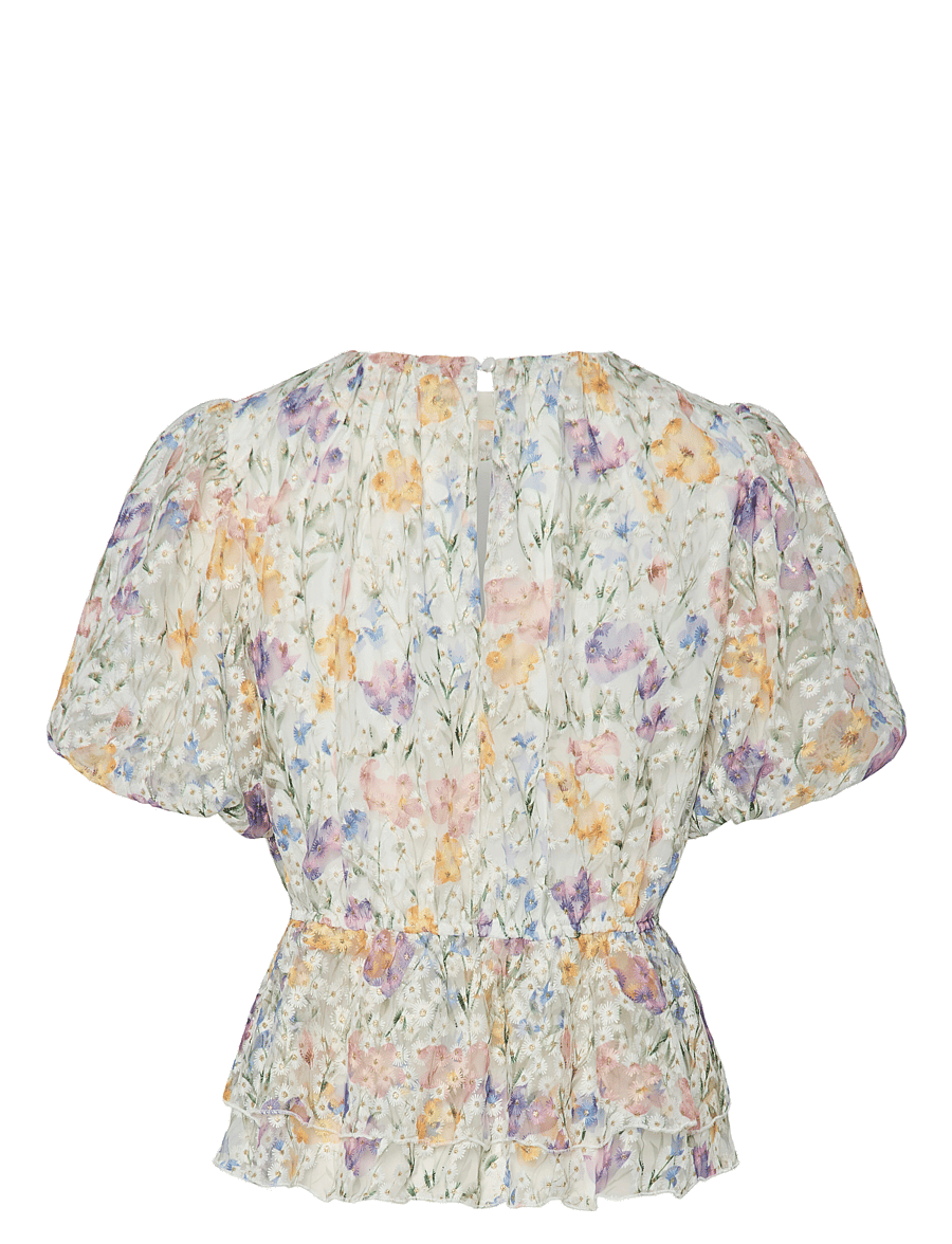 YAS - YASLEANNA SS TOP S. - SHOW - kurzärmelige blusen - star white - 2