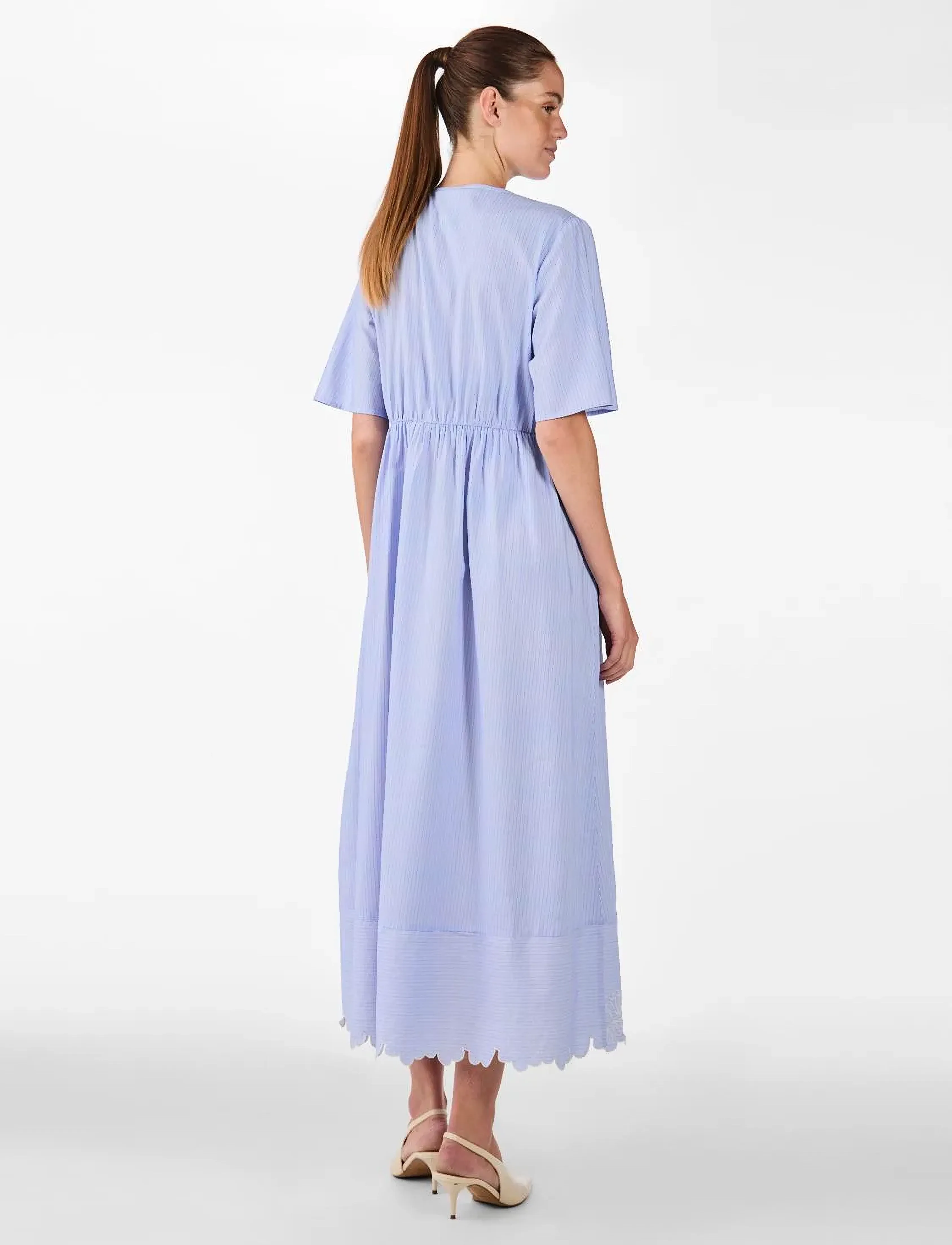 YAS - YASPAMA 2/4 LONG DRESS S. - sommerkjoler - palace blue - 3