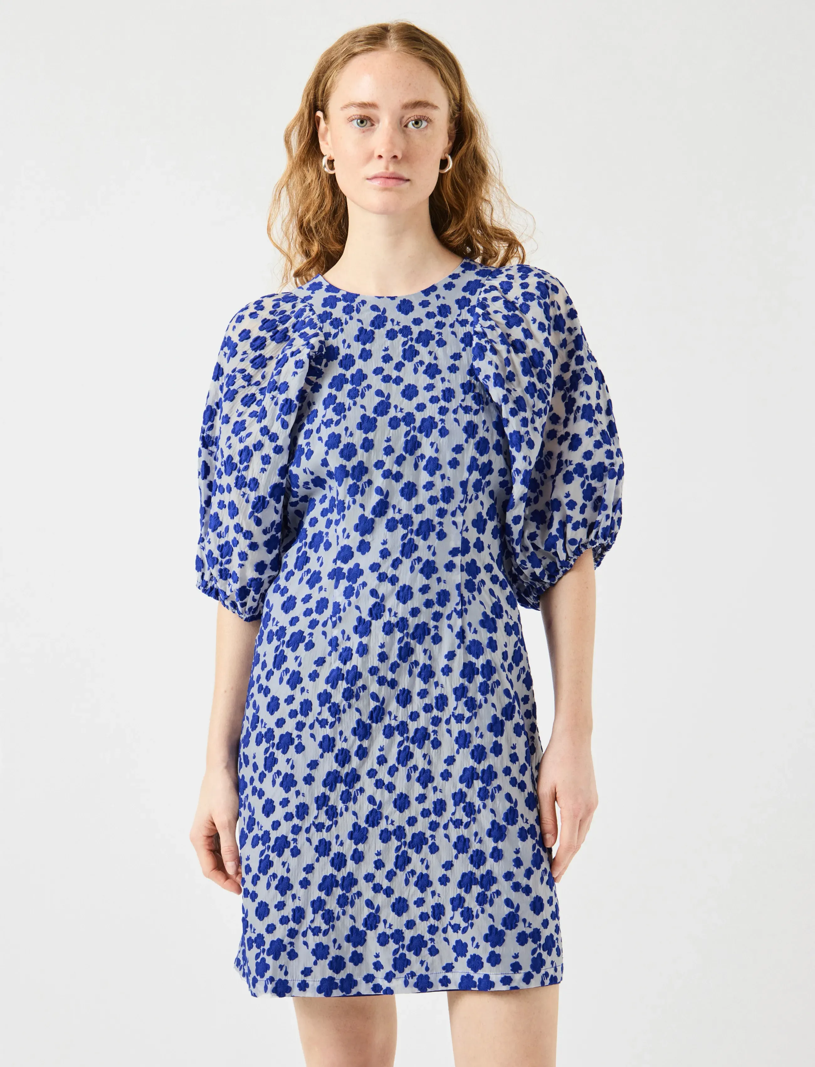 YAS YASTIRA 2/4 DRESS - Last chance - SURF THE WEB / blue