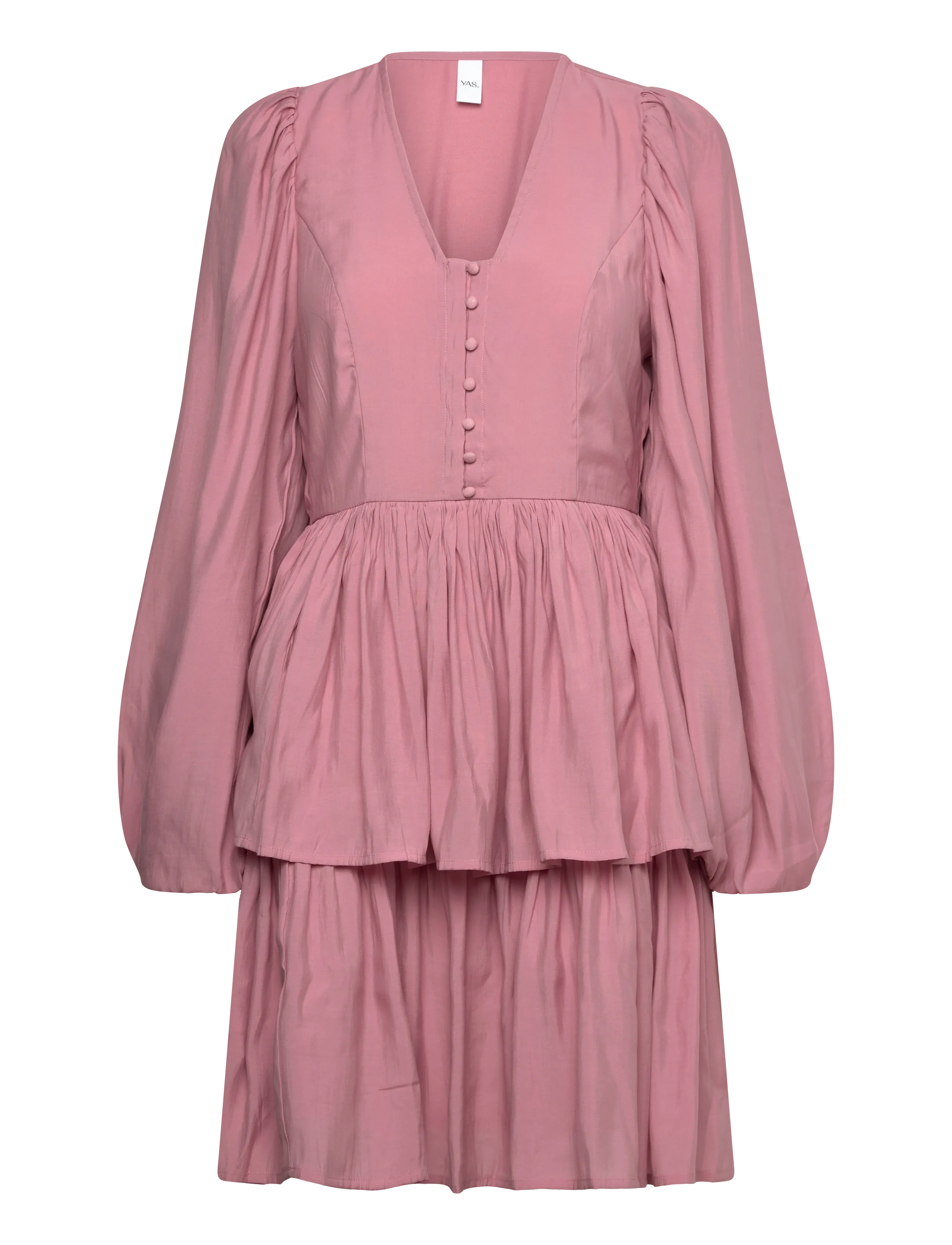 YAS lilo Ls Dress S., 36, Dresses, Rosa - Short Dress, Frauen