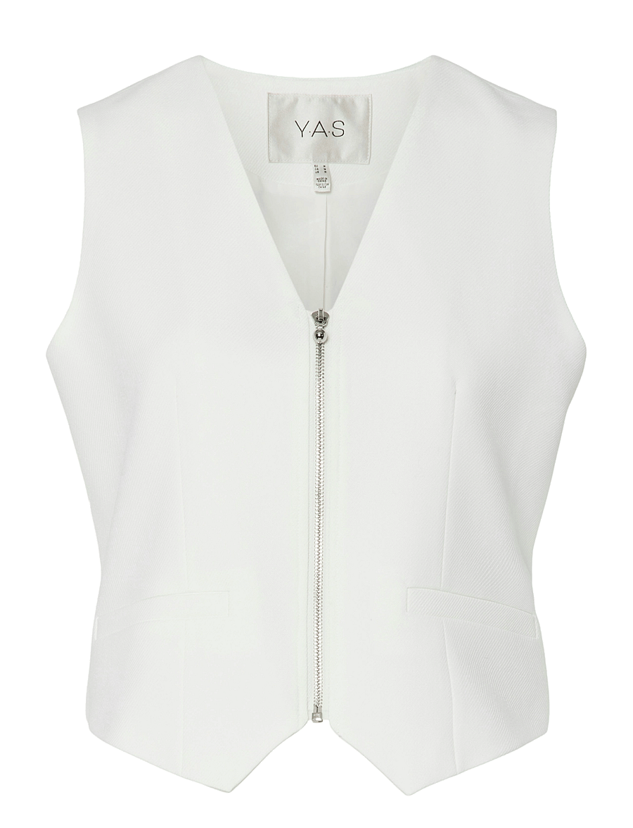 YAS - YASILEA WAISTCOAT - westen - star white - 1