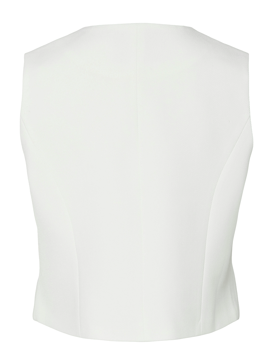 YAS - YASILEA WAISTCOAT - westen - star white - 2