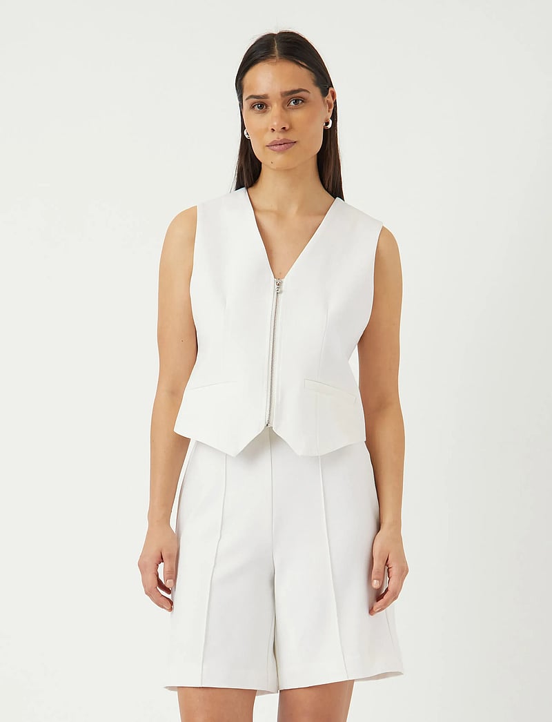 YAS - YASILEA WAISTCOAT - waistcoats - star white - 0