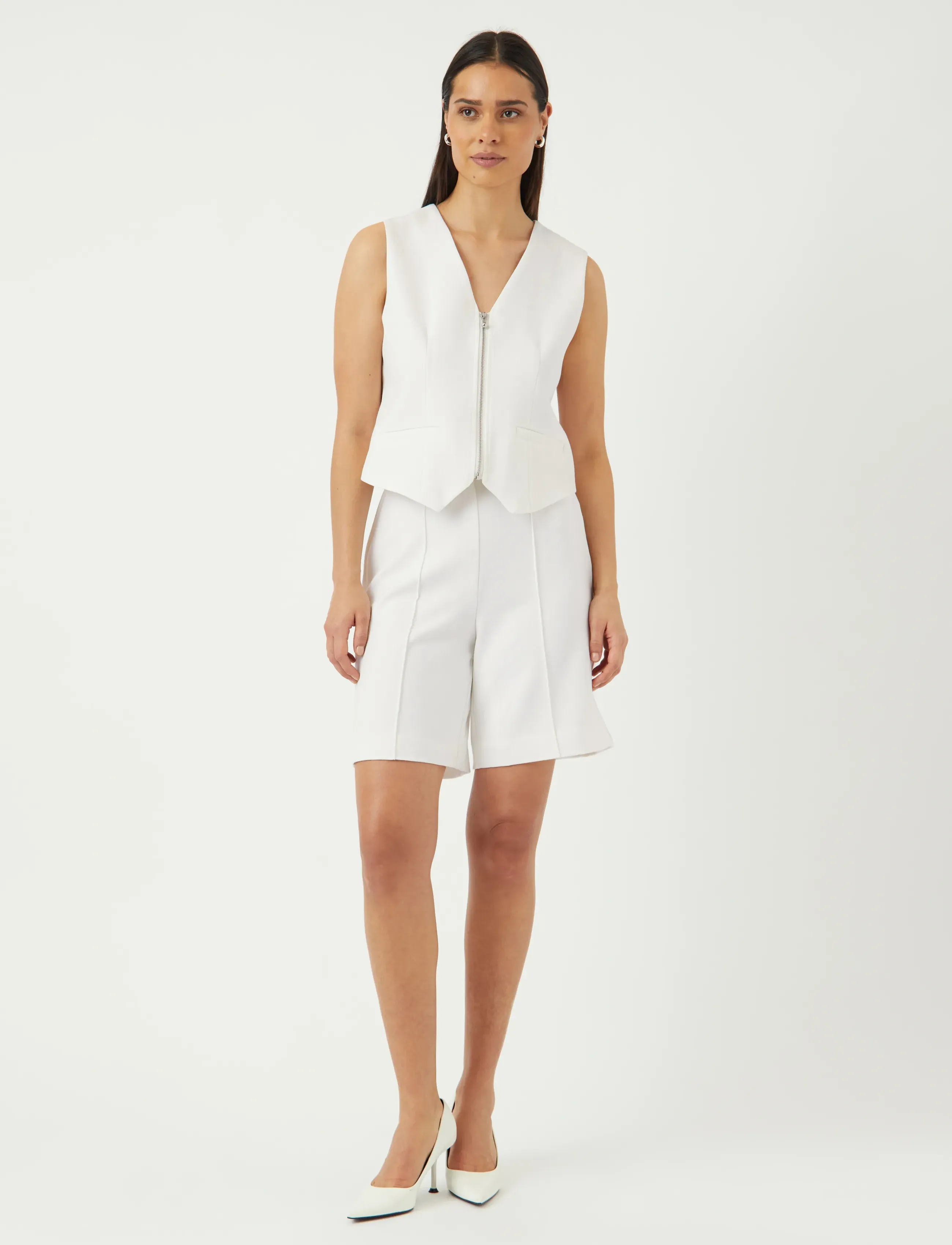 YAS - YASILEA WAISTCOAT - festmode zu outlet-preisen - star white - 4