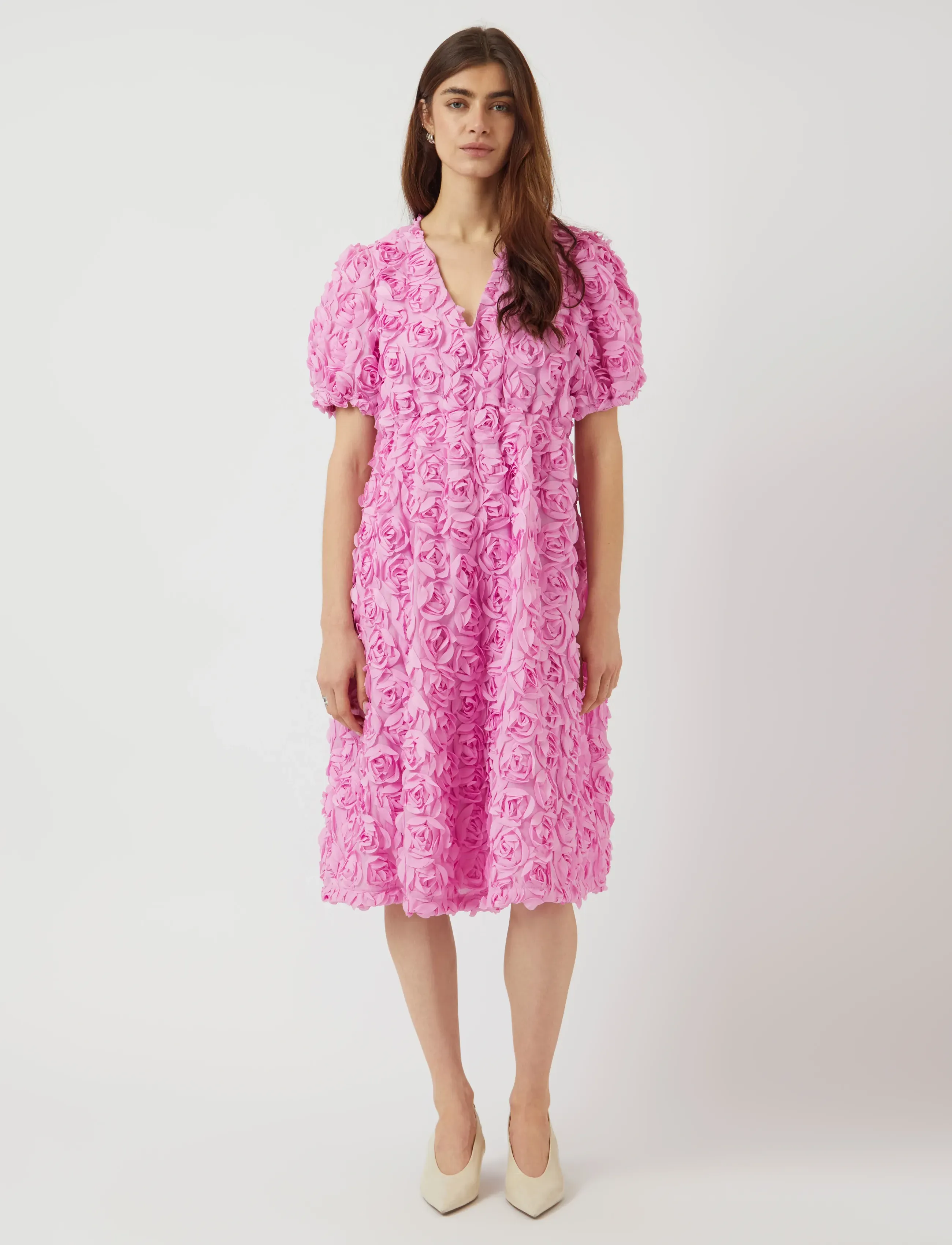 YAS YASROSIVA 2/4 MIDI DRESS S. - SHOW - Mekot - PASTEL LAVENDER / pink/rose