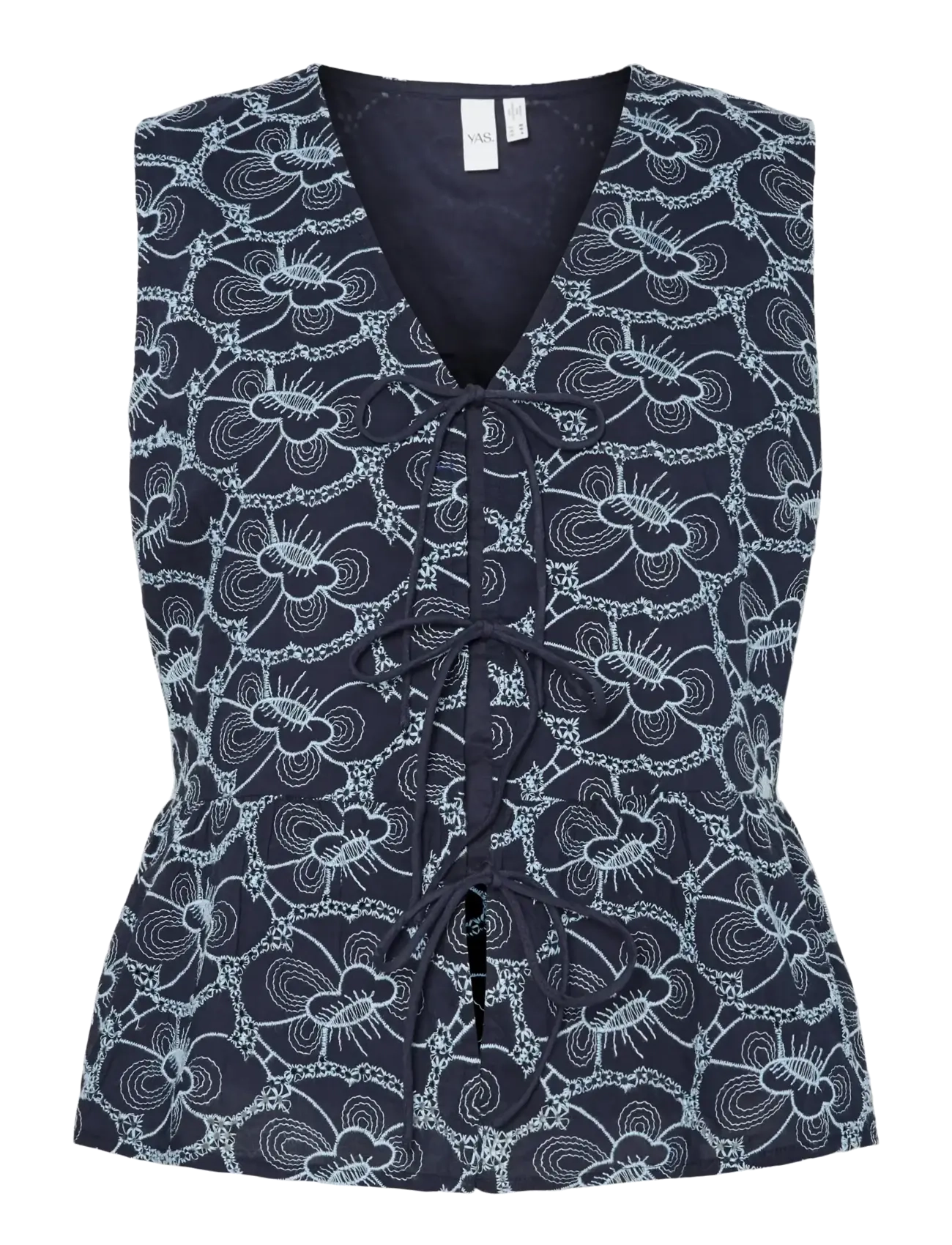 YAS YASIREKA SL TIE TOP S. - Bluser - BLUEBERRY / navy