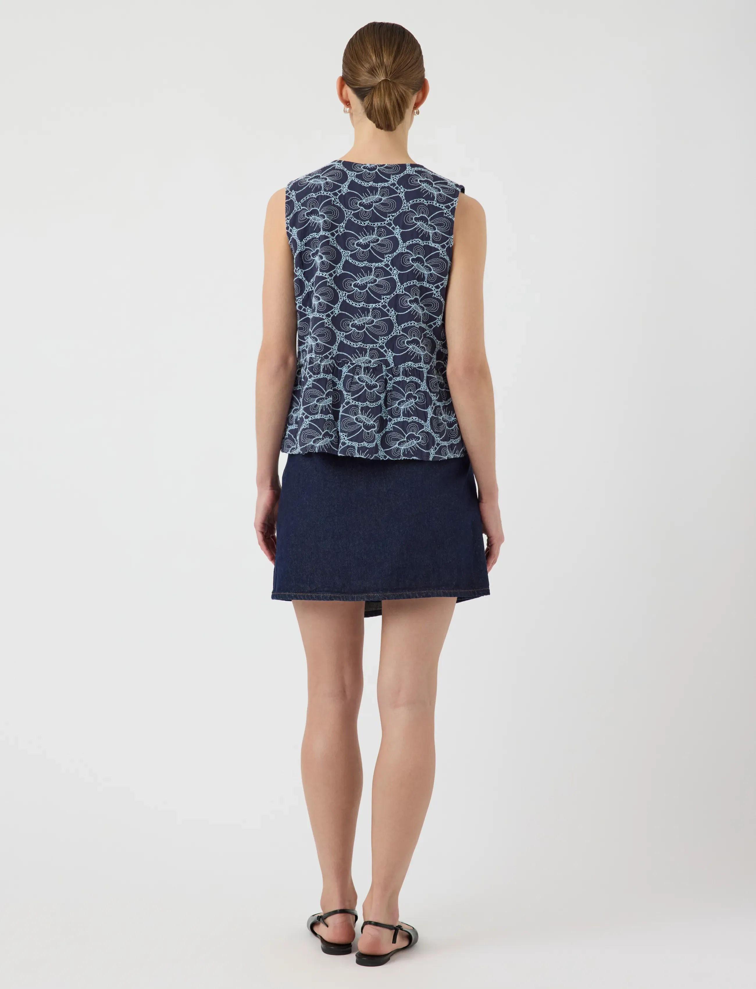 YAS - YASIREKA SL TIE TOP S. - blouses sans manches - blueberry - 3