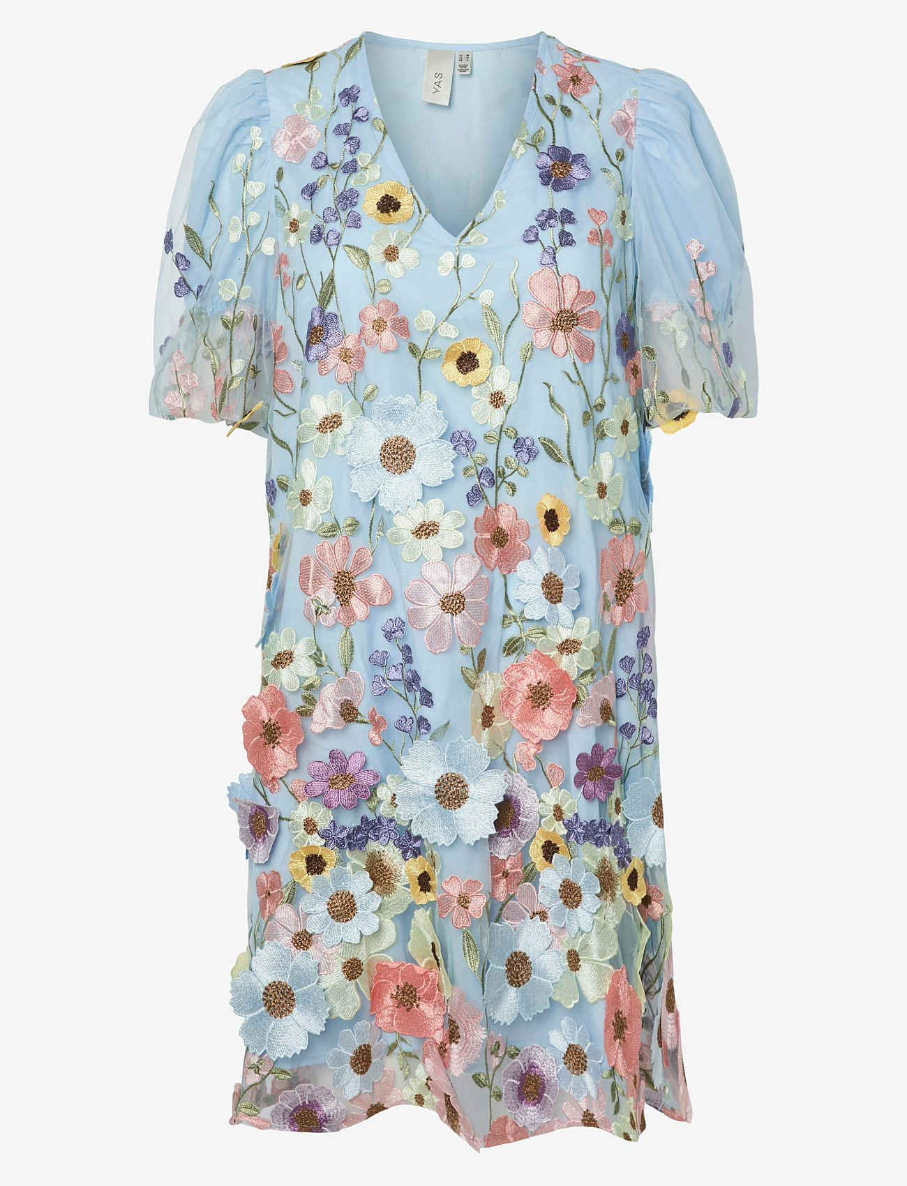 YAS - YASFLOWERING SS DRESS NEW - SHOW - halogen blue - 1