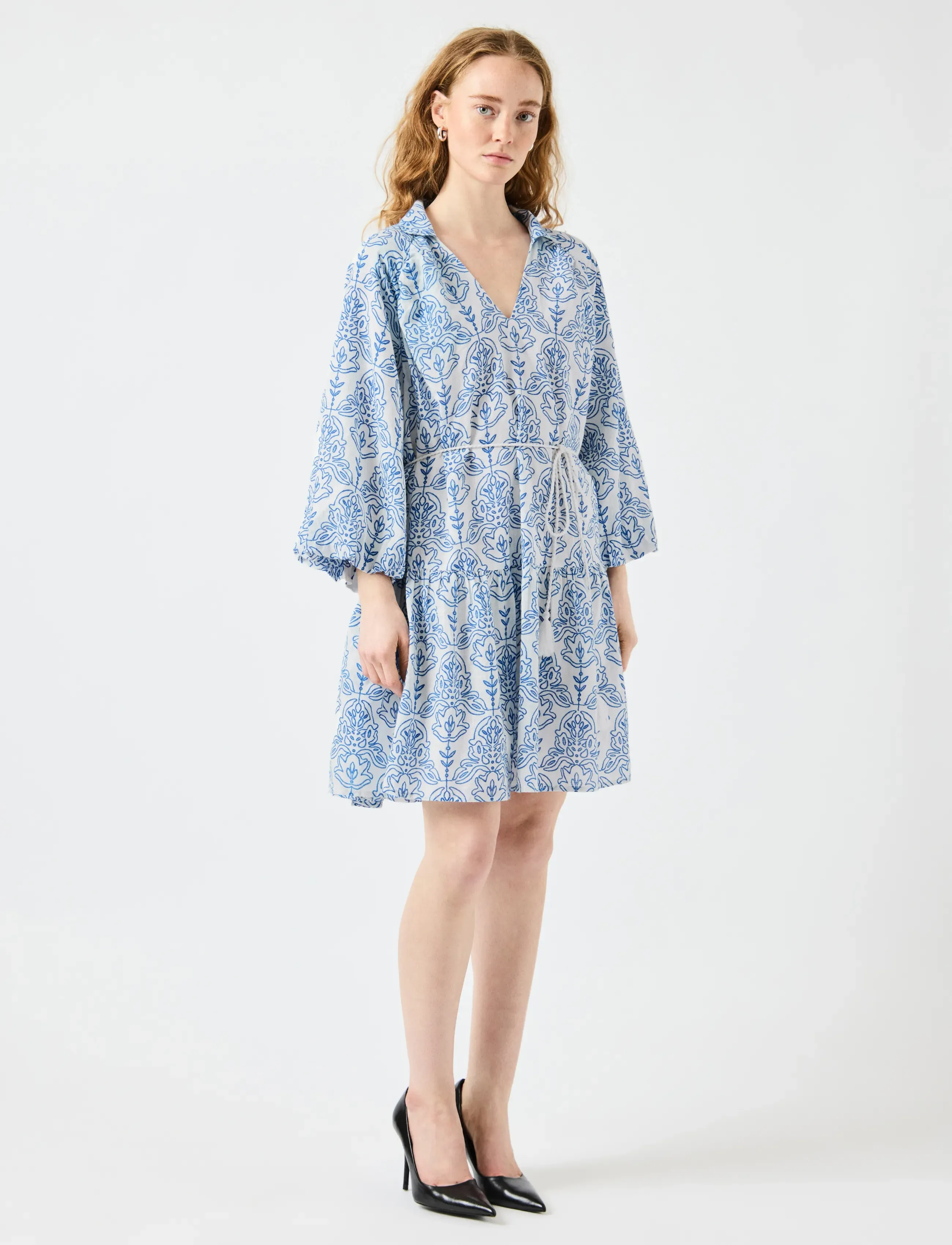 YAS - YASCINNI 3/4 DRESS S. - sommerkleider - star white - 4