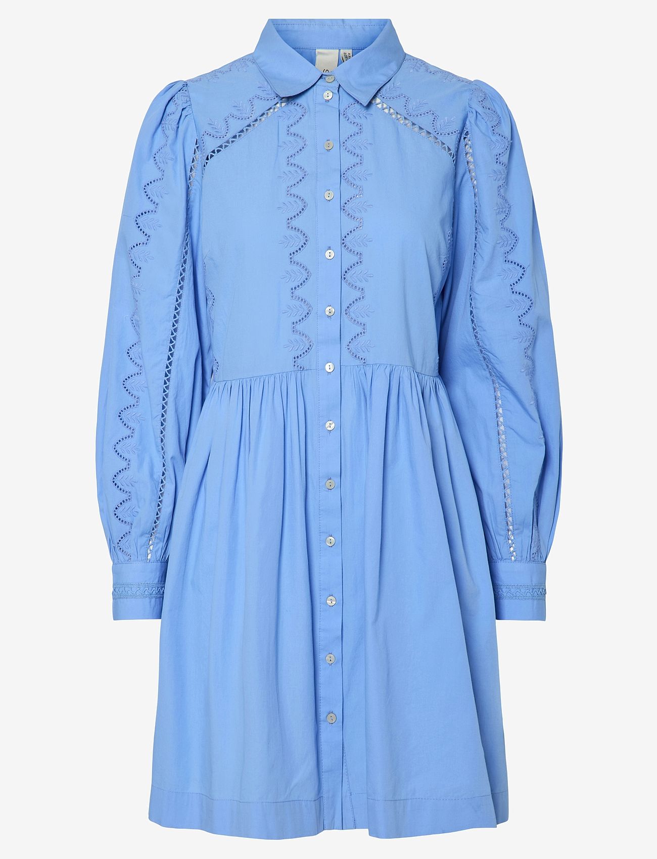 YAS - YASKENIRA LS SHIRT DRESS S. - skjortekjoler - provence - 0