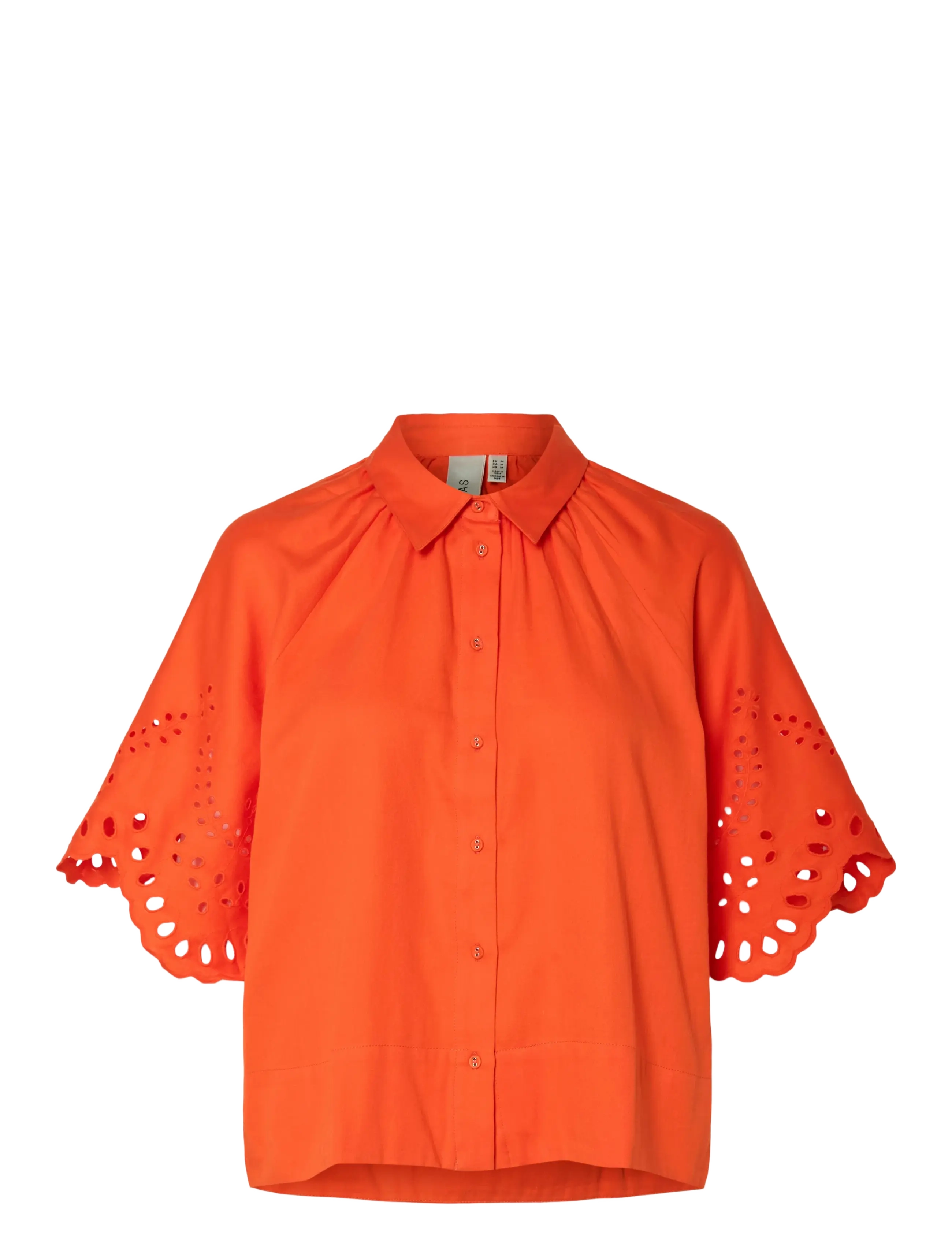 YAS YASELVA 2/4 SHIRT S. - YAS - CHERRY TOMATO / orange