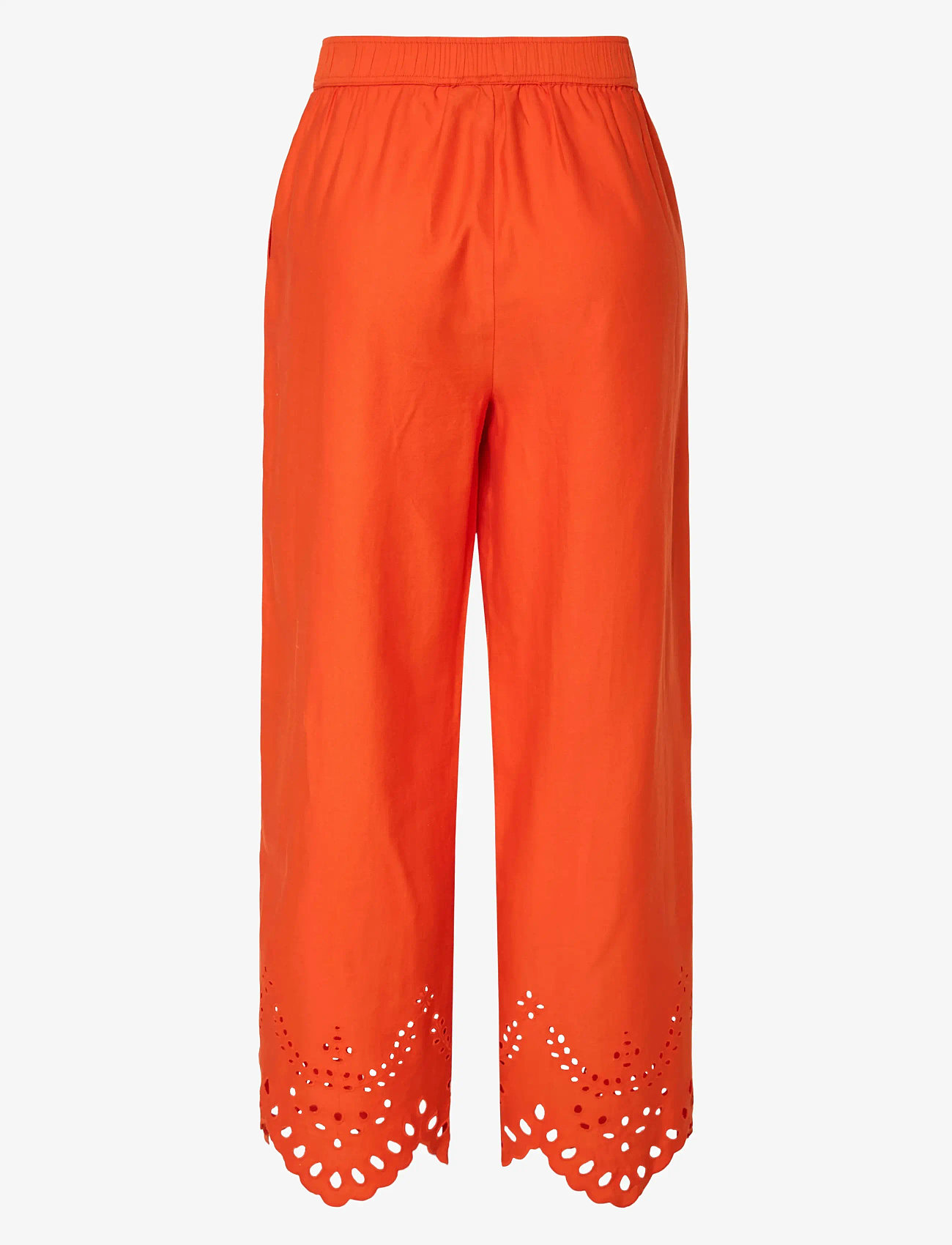 YAS - YASELVA HW ANKLE PANT S. - straight leg trousers - cherry tomato - 1
