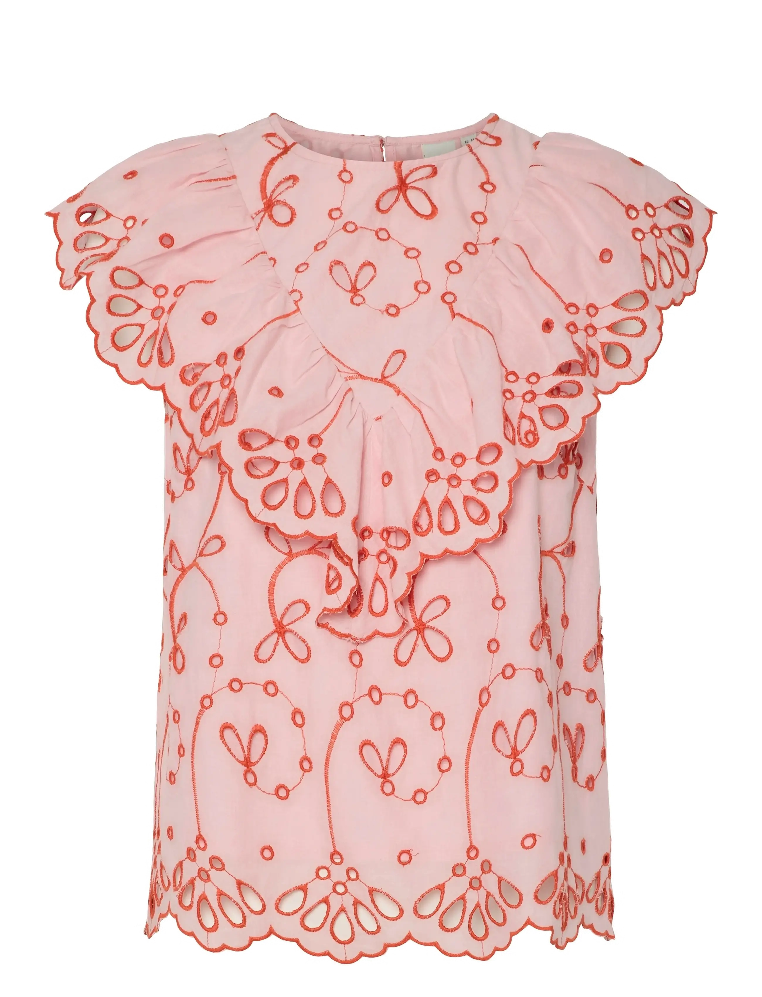 YAS YASKANIKKA SL CONTRAST TOP S. - Bluser - CORAL BLUSH / pink/rose