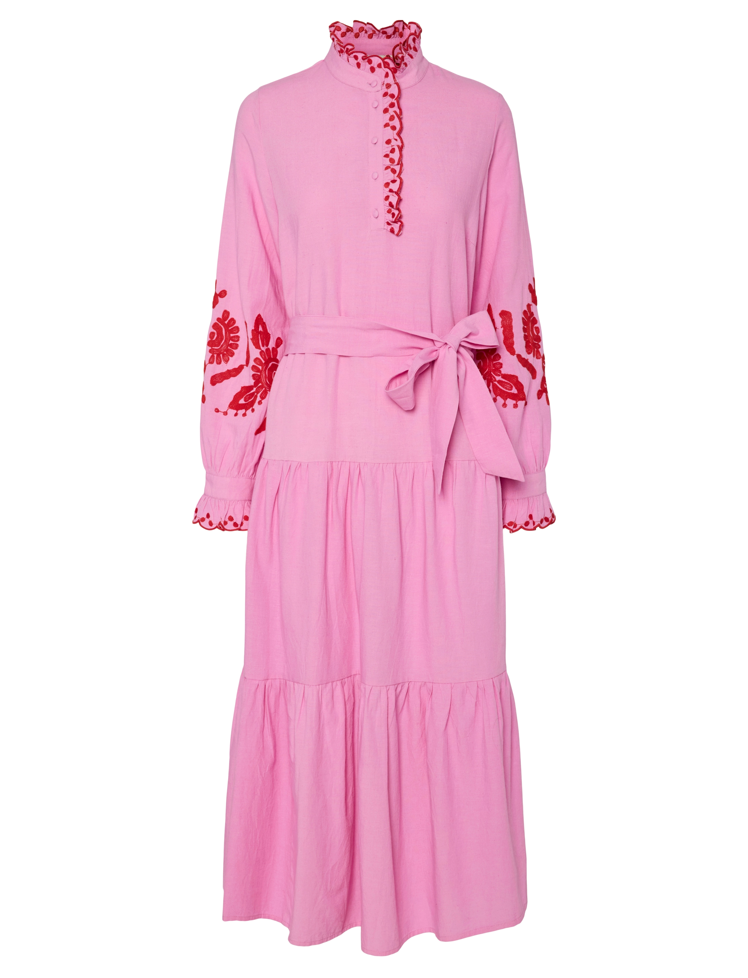 YASBRIMU LS LONG DRESS - CYCLAMEN