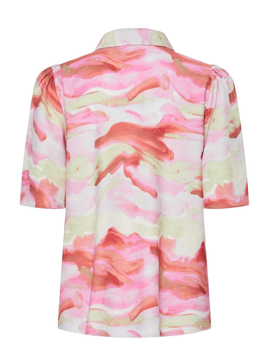 YAS - YASAROLA 2/4 SHIRT S. - kurzärmlige hemden - dianthus - 1