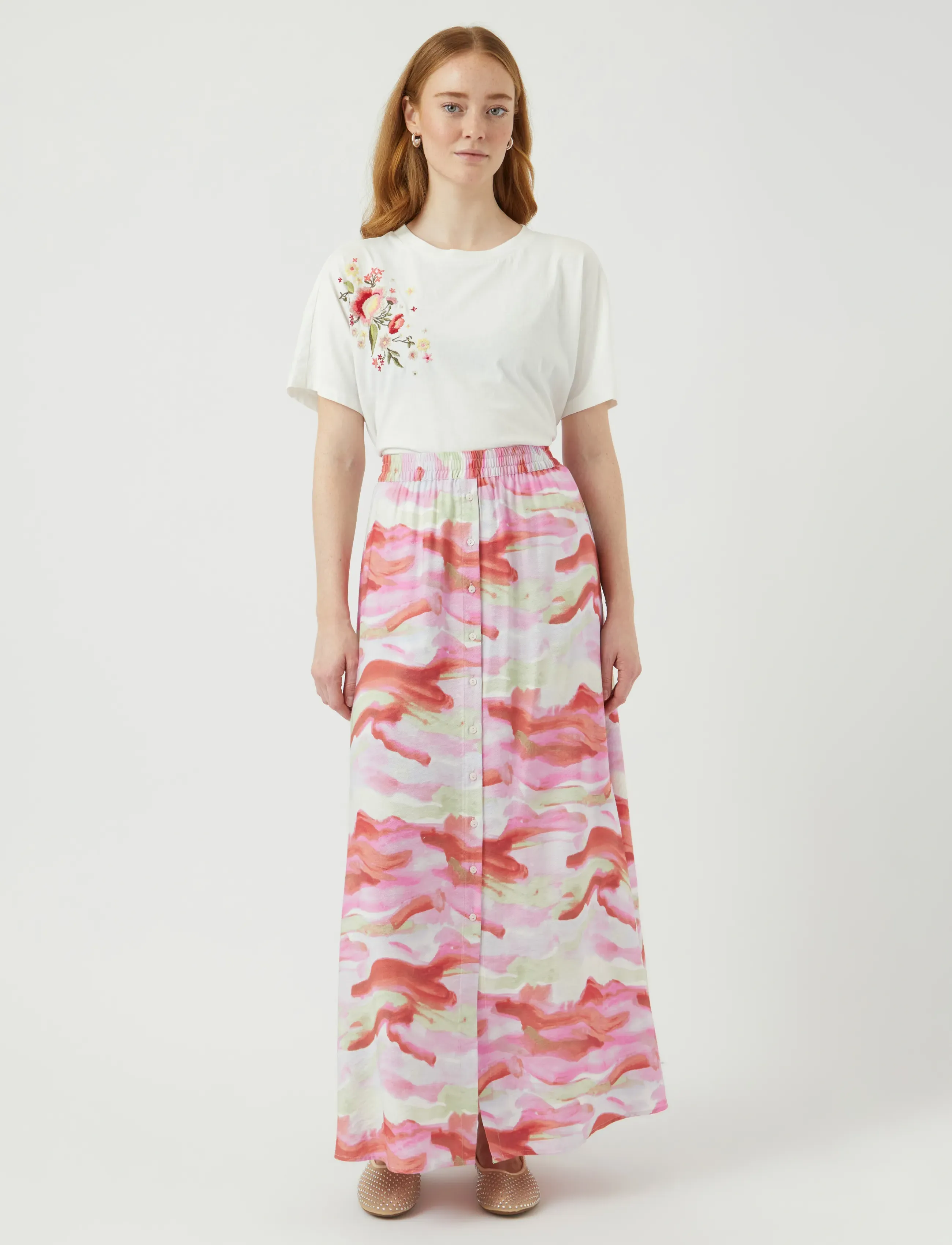 YAS - YASAROLA HW MAXI SKIRT S. - maksiseelikud - dianthus - 4