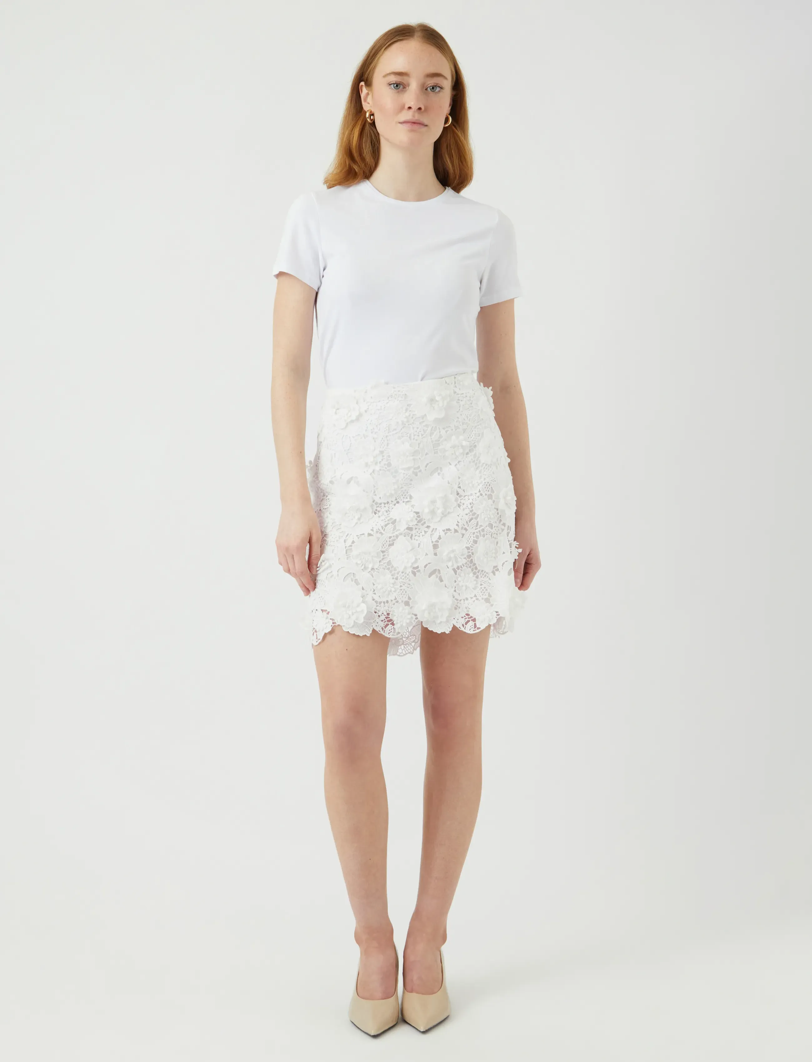 YAS - YASBLUMA HW SHORT SKIRT - SHOW - kurze röcke - star white - 4