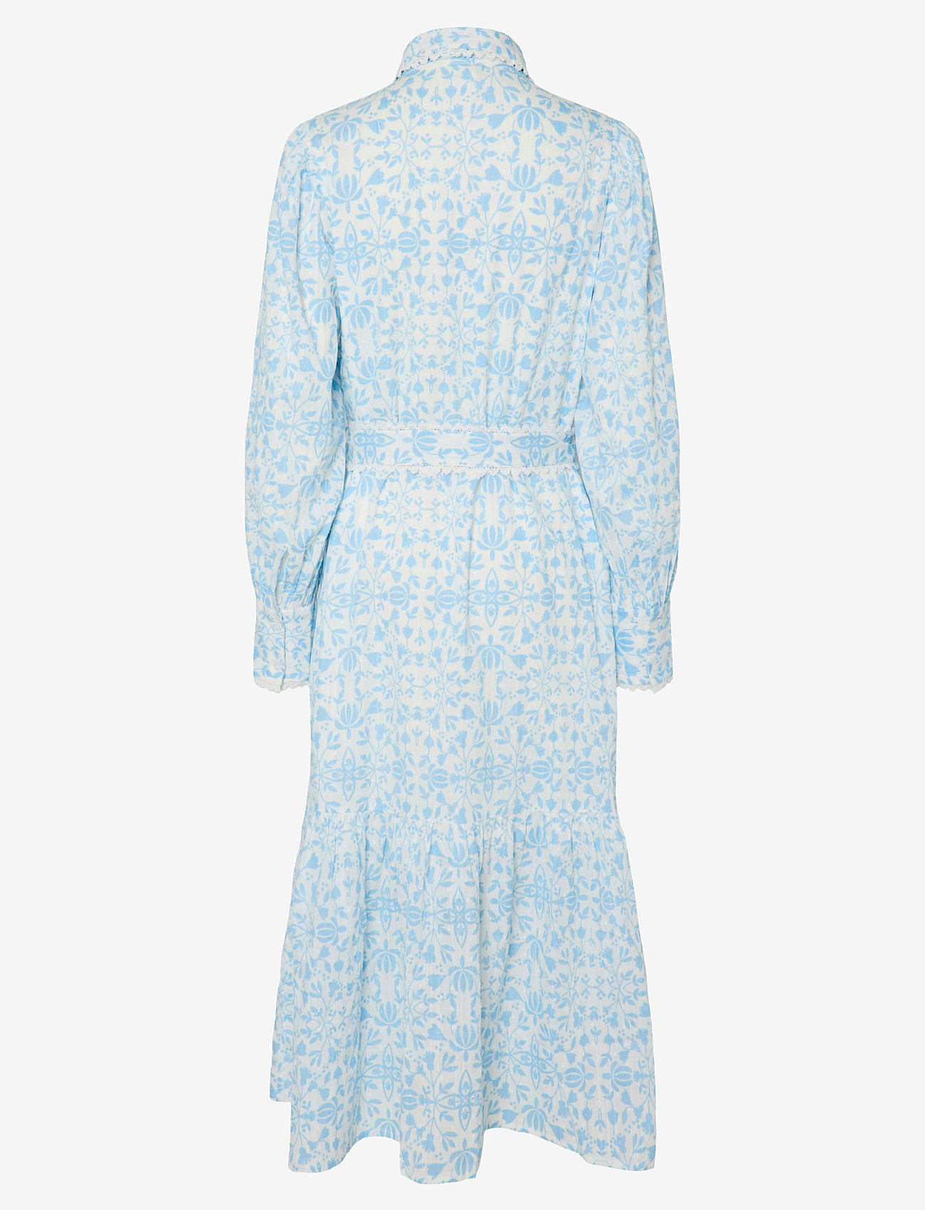 YAS - YASVIPS LS LONG SHIRT DRESS S. - särkkleidid - clear sky - 1