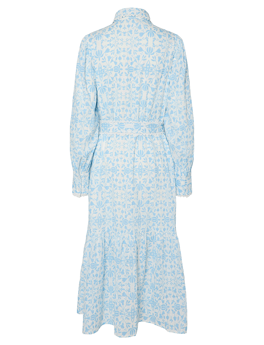 YAS - YASVIPS LS LONG SHIRT DRESS S. - skjortekjoler - clear sky - 2