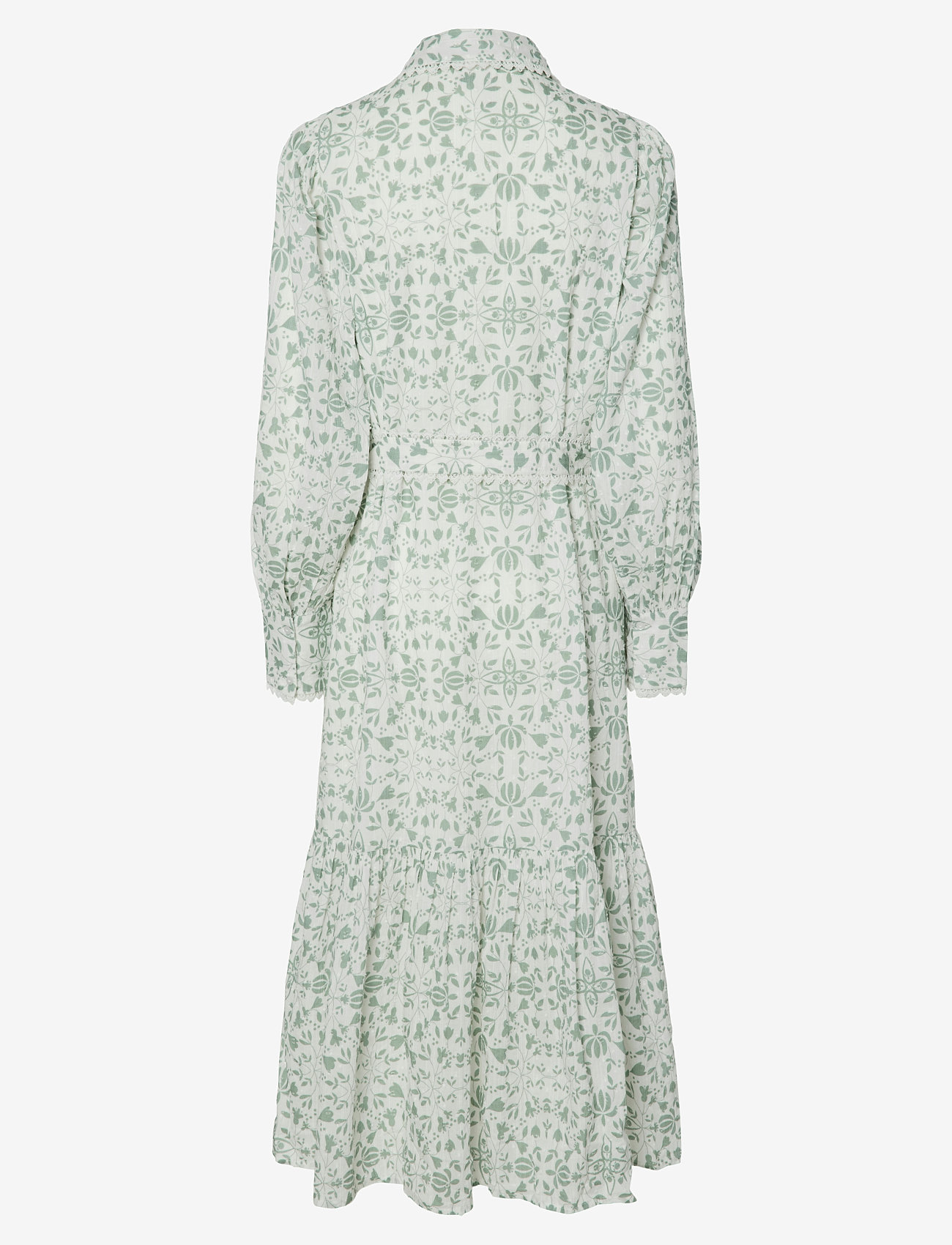 YAS - YASVIPS LS LONG SHIRT DRESS S. - shirt dresses - iceberg green - 1