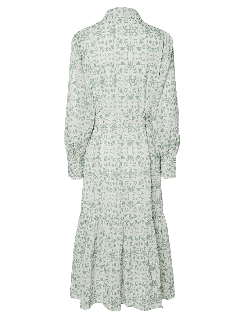 YAS - YASVIPS LS LONG SHIRT DRESS S. - shirt dresses - iceberg green - 1
