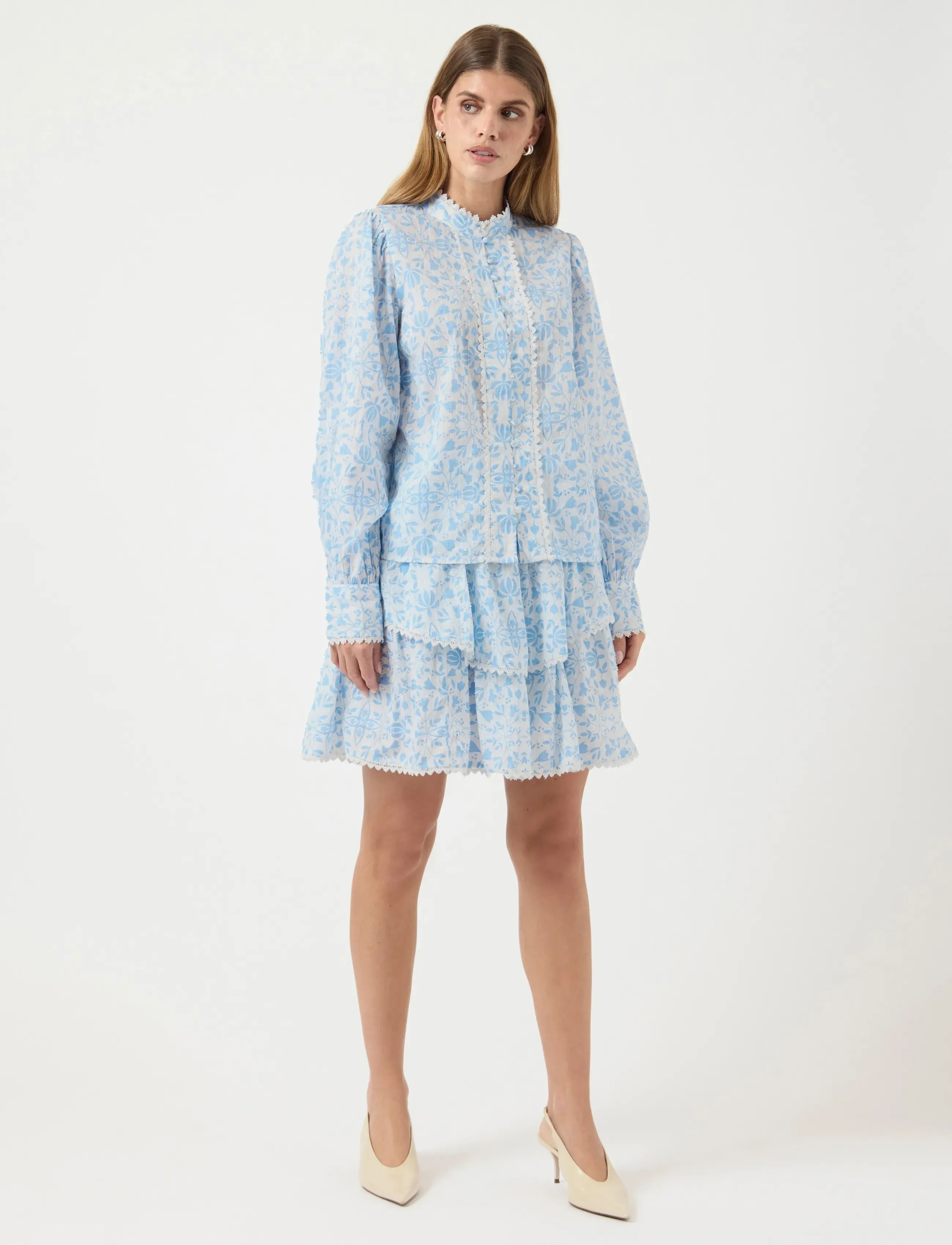 YAS - YASVIPS HW SKIRT S. - korta kjolar - clear sky - 4