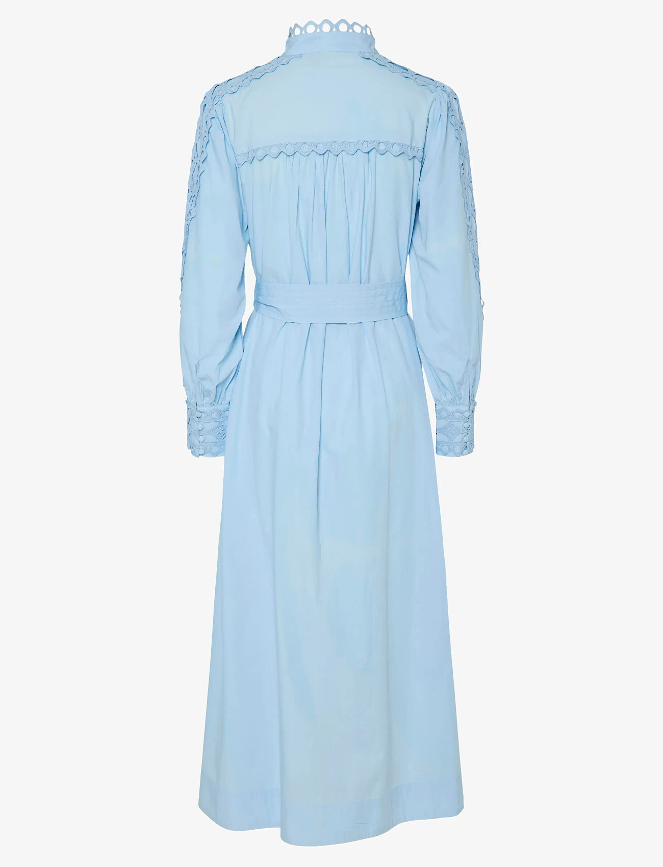 YAS - YASYAMINA LS LONG SHIRT DRESS S. - skjortklänningar - clear sky - 1